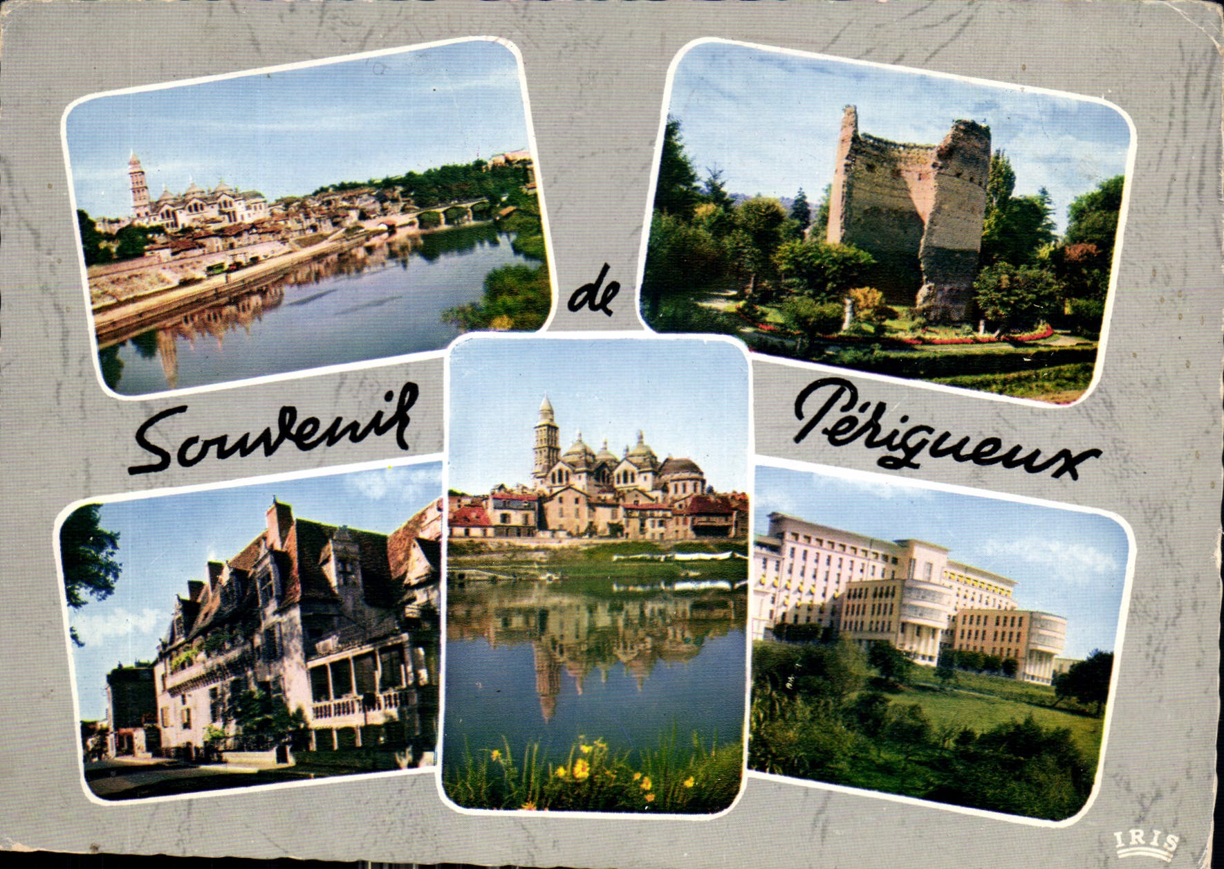 CPM Perigueux Dordogne la Basilique St Front la tour de Vesone la maison des consuls la basilique St