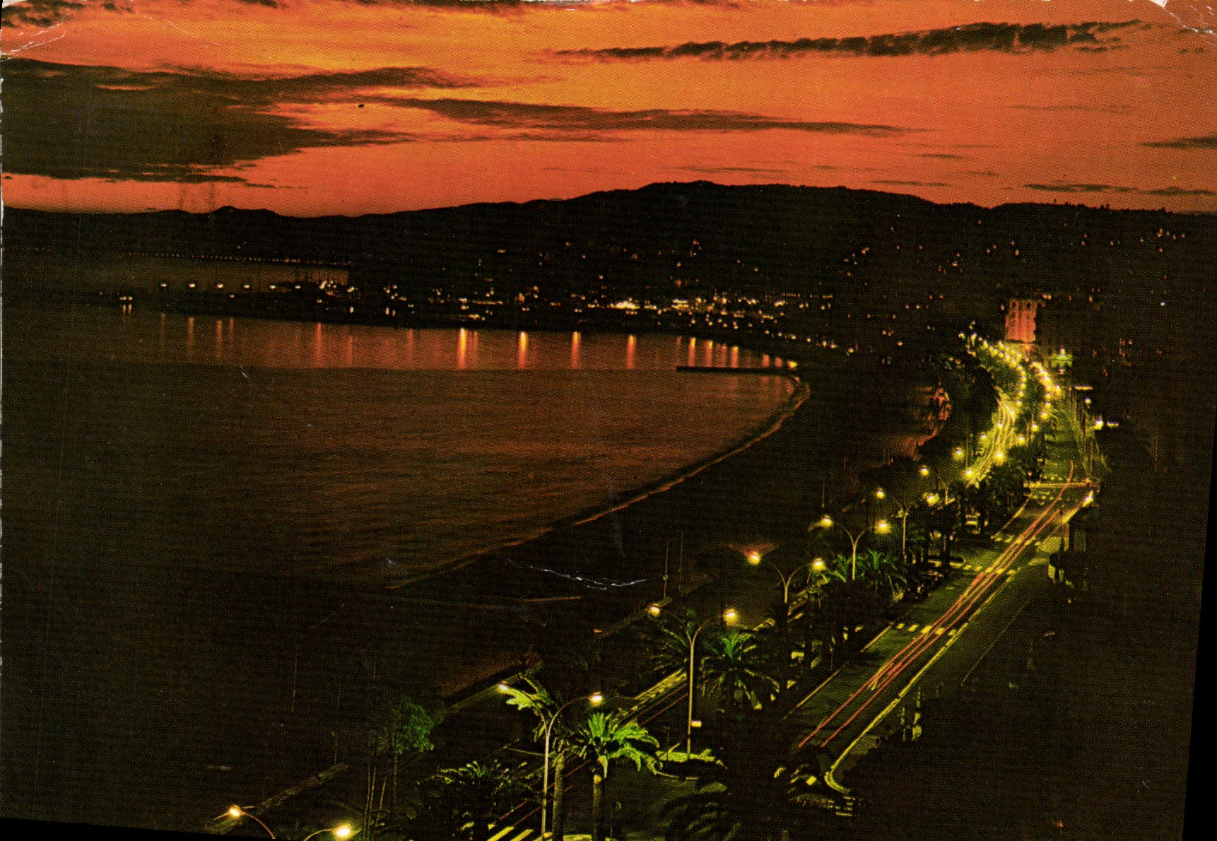 CPM Cannes Coucher de Soleil sur l'Esterel 