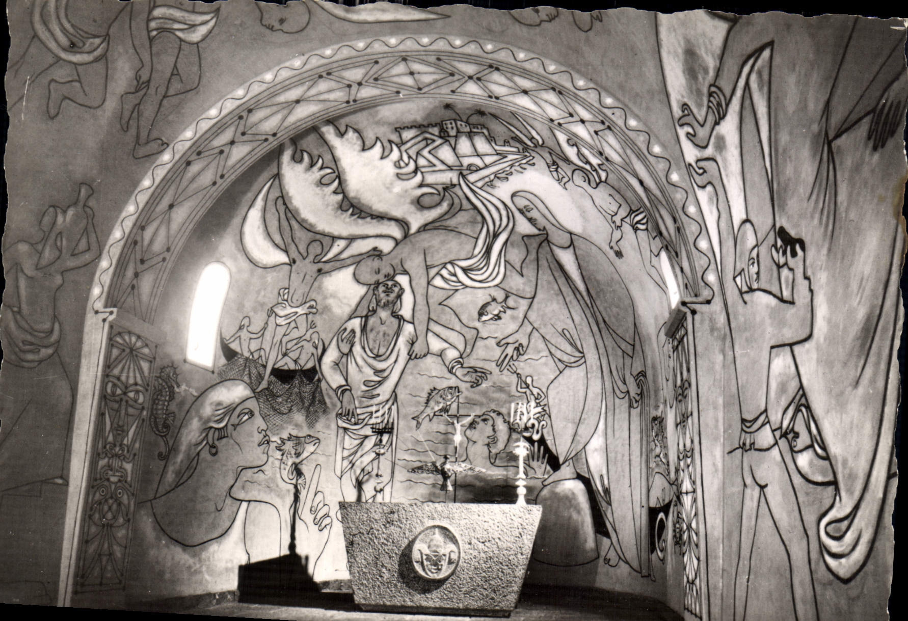 CPM Chapelle Saint Pierre de Villefranche sur Mer offerte aux pecheurs de Villefranch Beaulieu et Sa