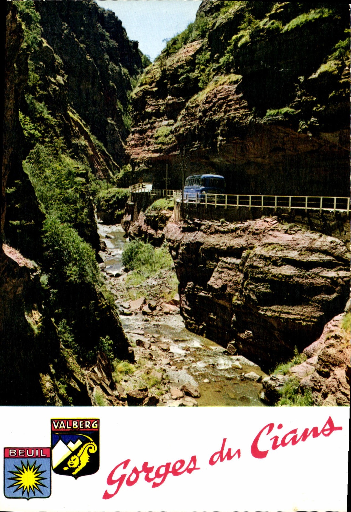 CPM Les Alpes Maritimes Gorges du Cians la route de Touet sur Var a Beuil Valberg traversant la Peti