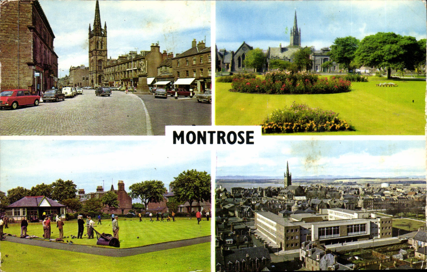 CPM Montrose Peel Place Parish church and gardens general view