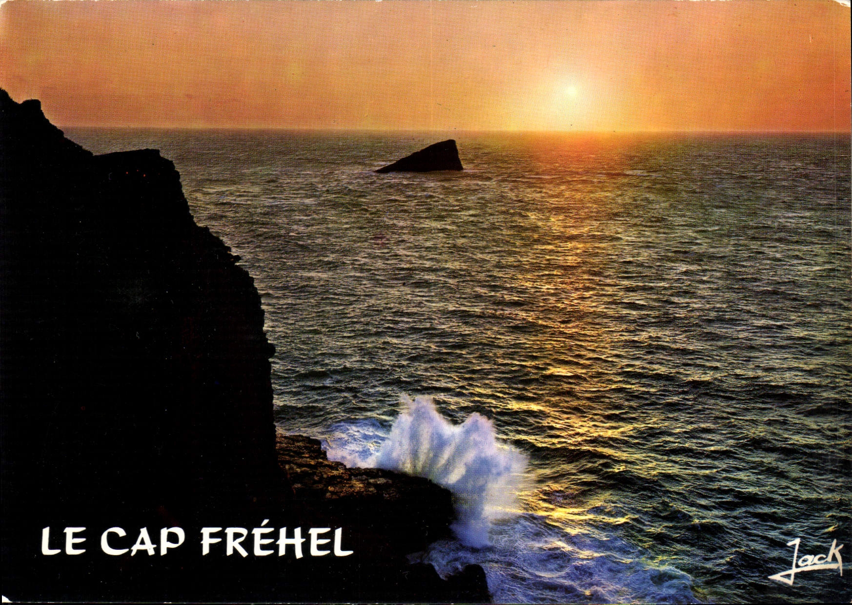 CPM Couleurs de Bretagne le Cap Frehel Coucher de soleil sur la chain du cap 