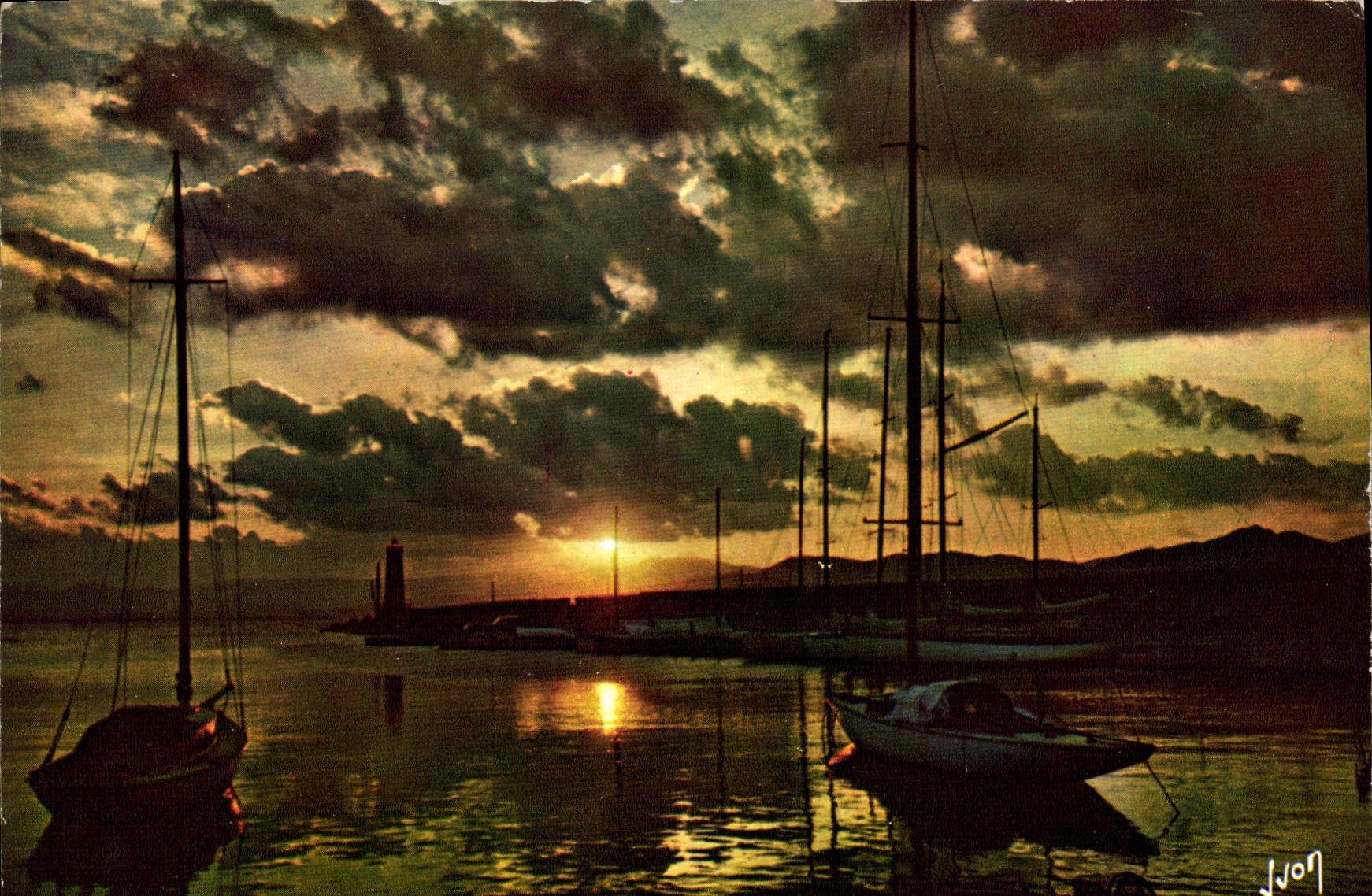 CPM Couleurs et Lumiere de France Coucher de soleil en Mediterranee 