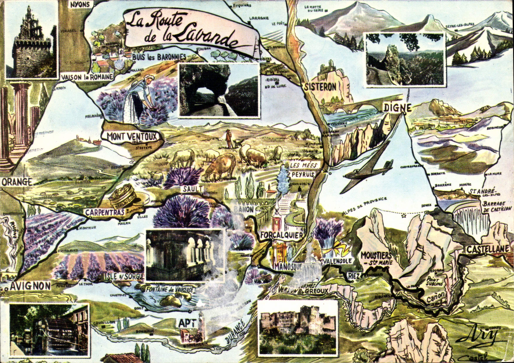 CPM La Route de la Lavande 