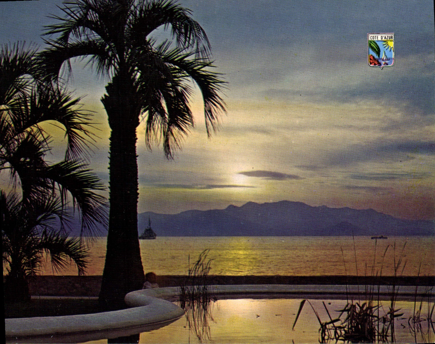 CPM Cote d'Azur Coucher de soleil 