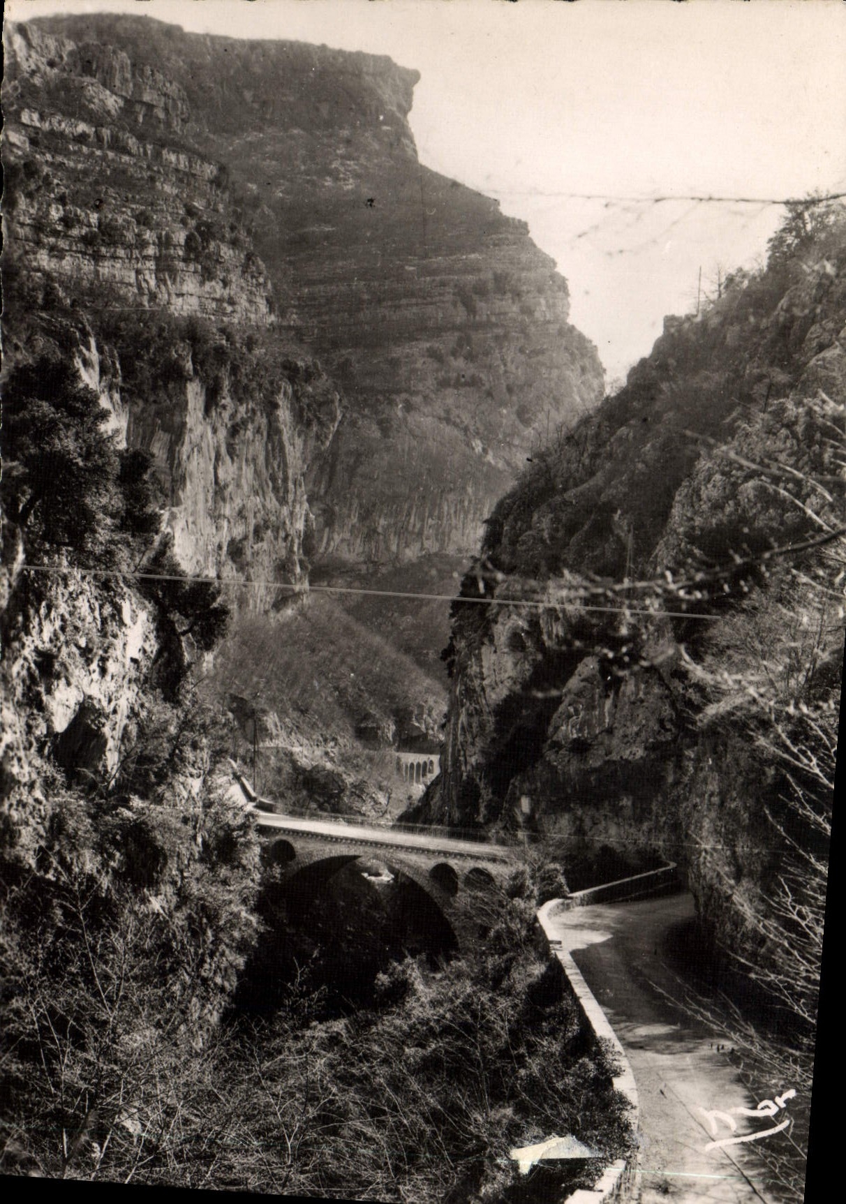 CPM La Cote d'Azur les Gorges du Loup A M le Pont de l'Abime 