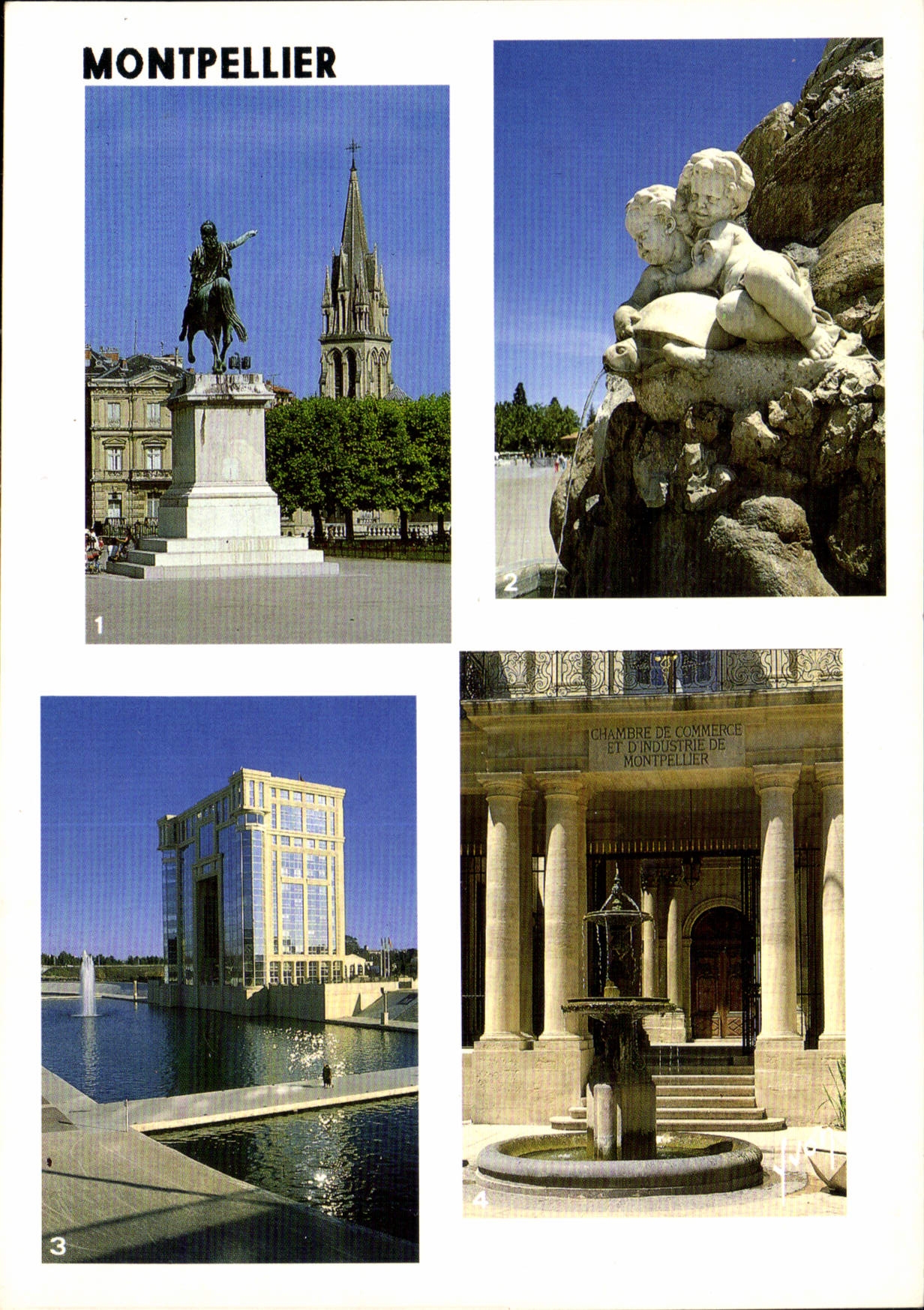 CPM Couleurs et lumiere de l'Herault Montpellier Si Sainte Anne m'etait contre par Louis XIV detail 