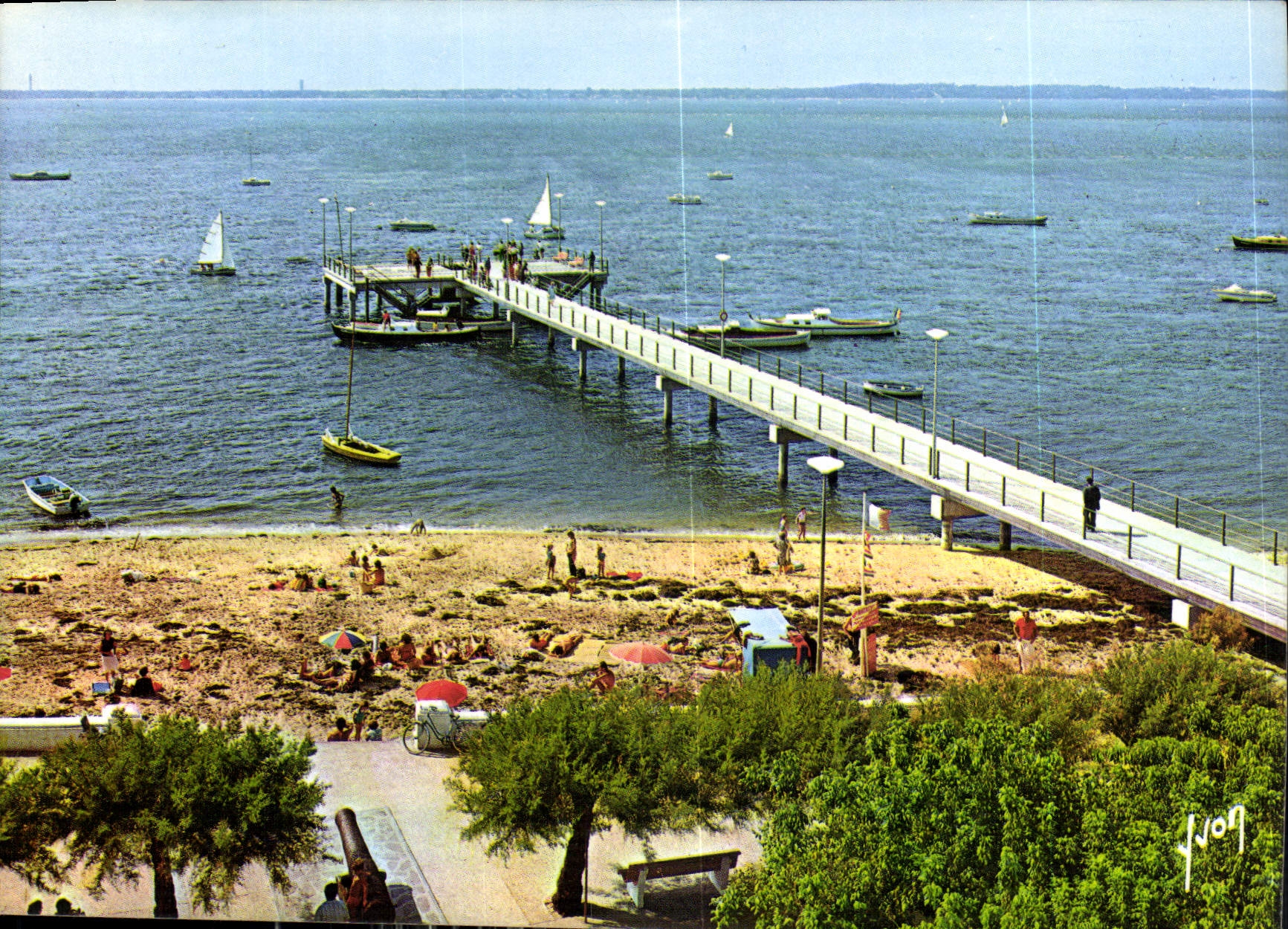 CPM Couleurs et lumiere de France le Moulleau Arcachon Gironde la Nouvelle Jetee