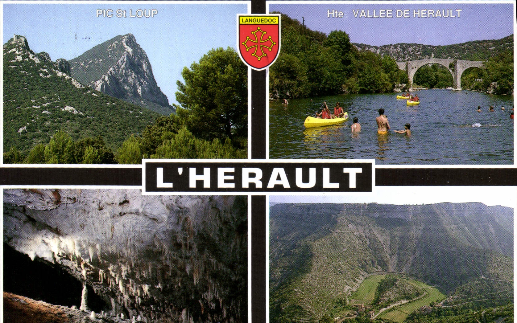 CPM Les Beaux Sites de l'Herault le Pic Saint Loup La Haute Vallee de L'Herault Grottes dans la Haut