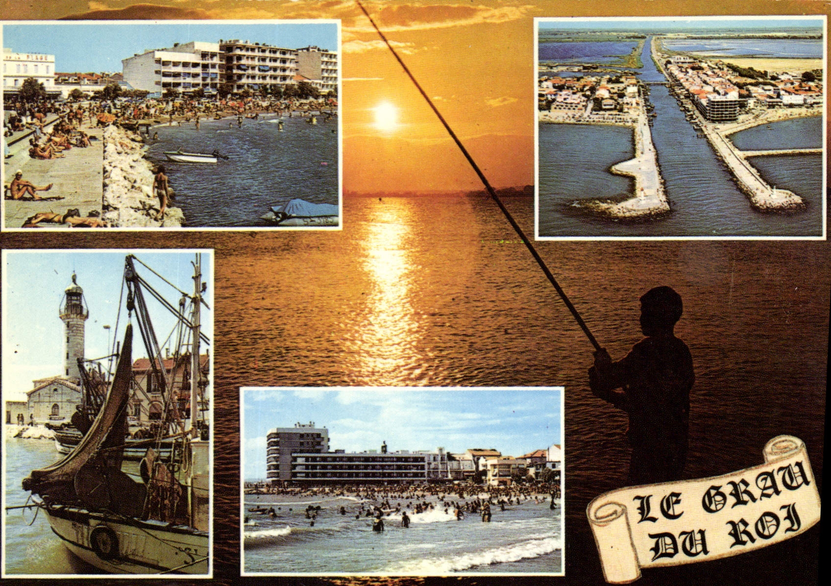 CPM Le Grau du Roi Gard Souvenirs de ce charmant port de peche sur le Vidourie et agreable station b