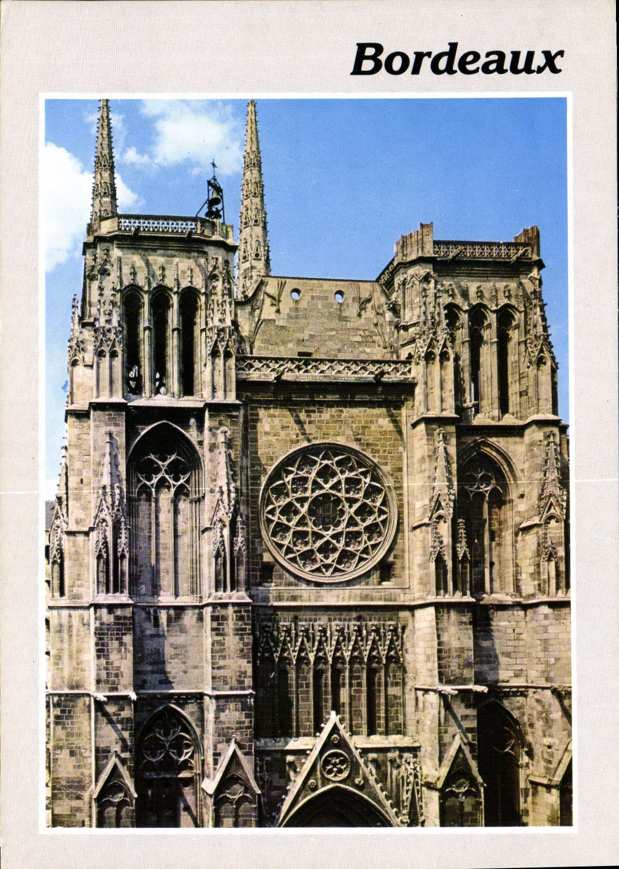 CPM Bordeaux L cathedrale St Andre portail sud 