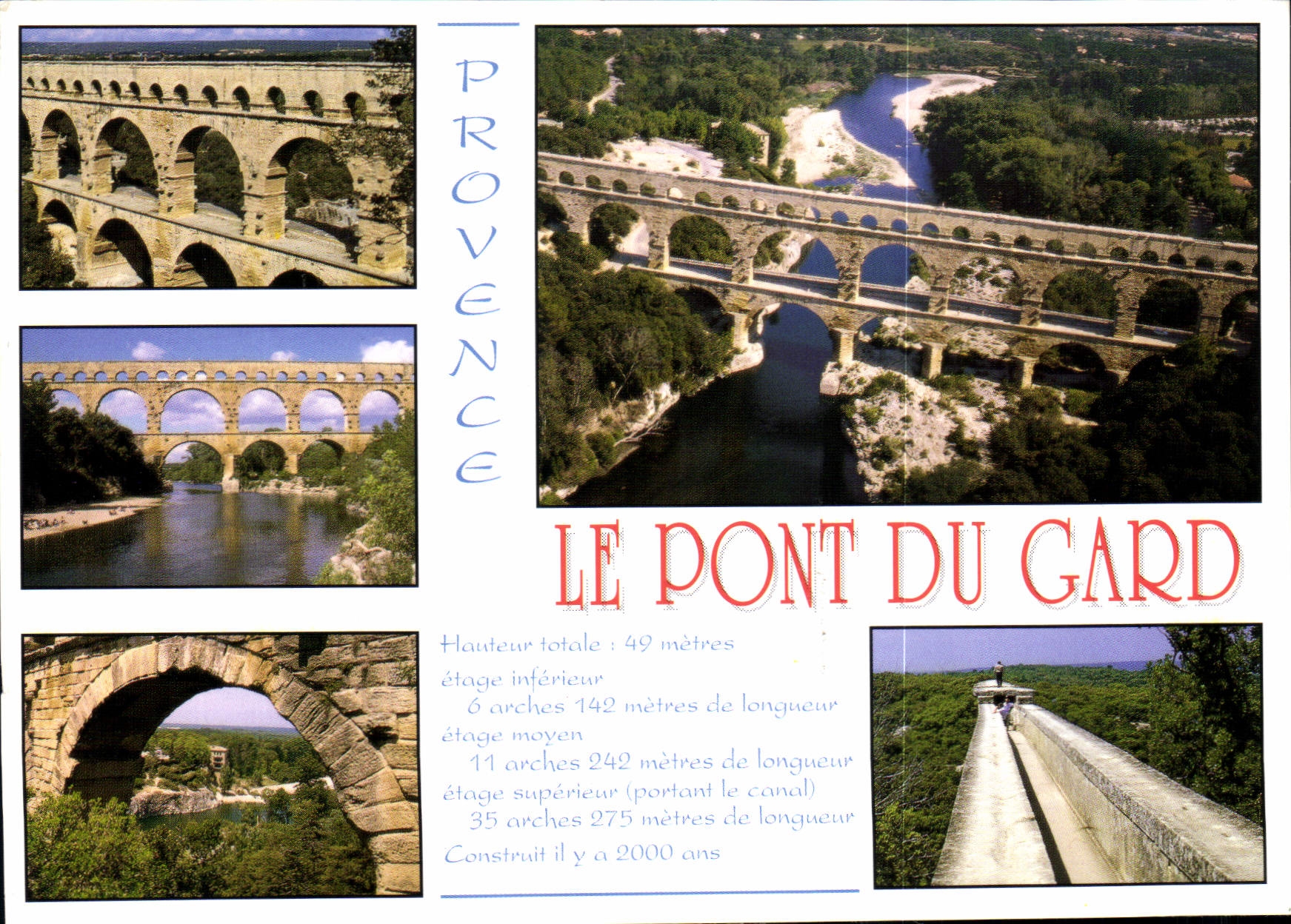 CPM Le Pont du Gard Chef d'oeuvre de l'antiquite romaine
