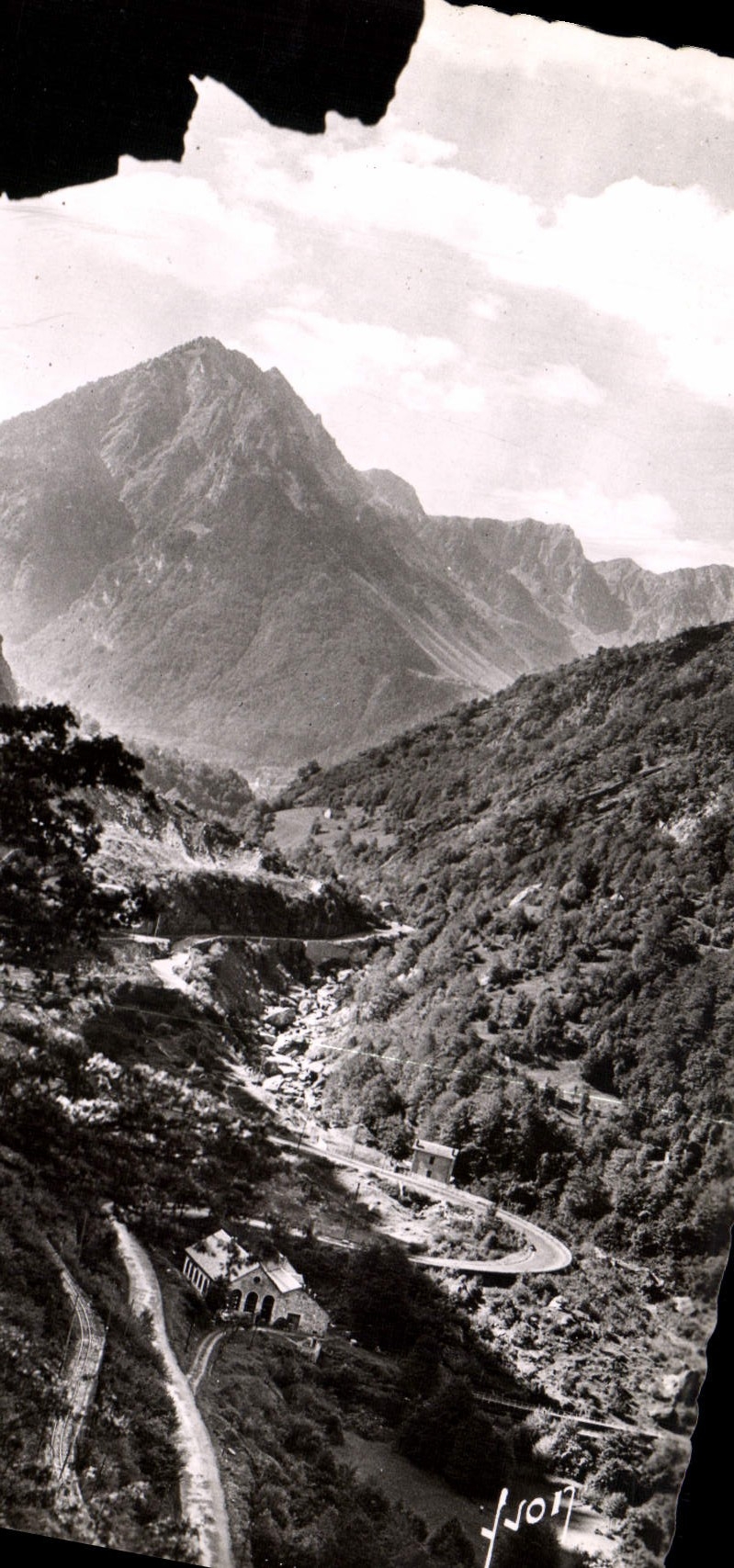 CPM Route de Pierrefitte a Cauterets Le Colimacon