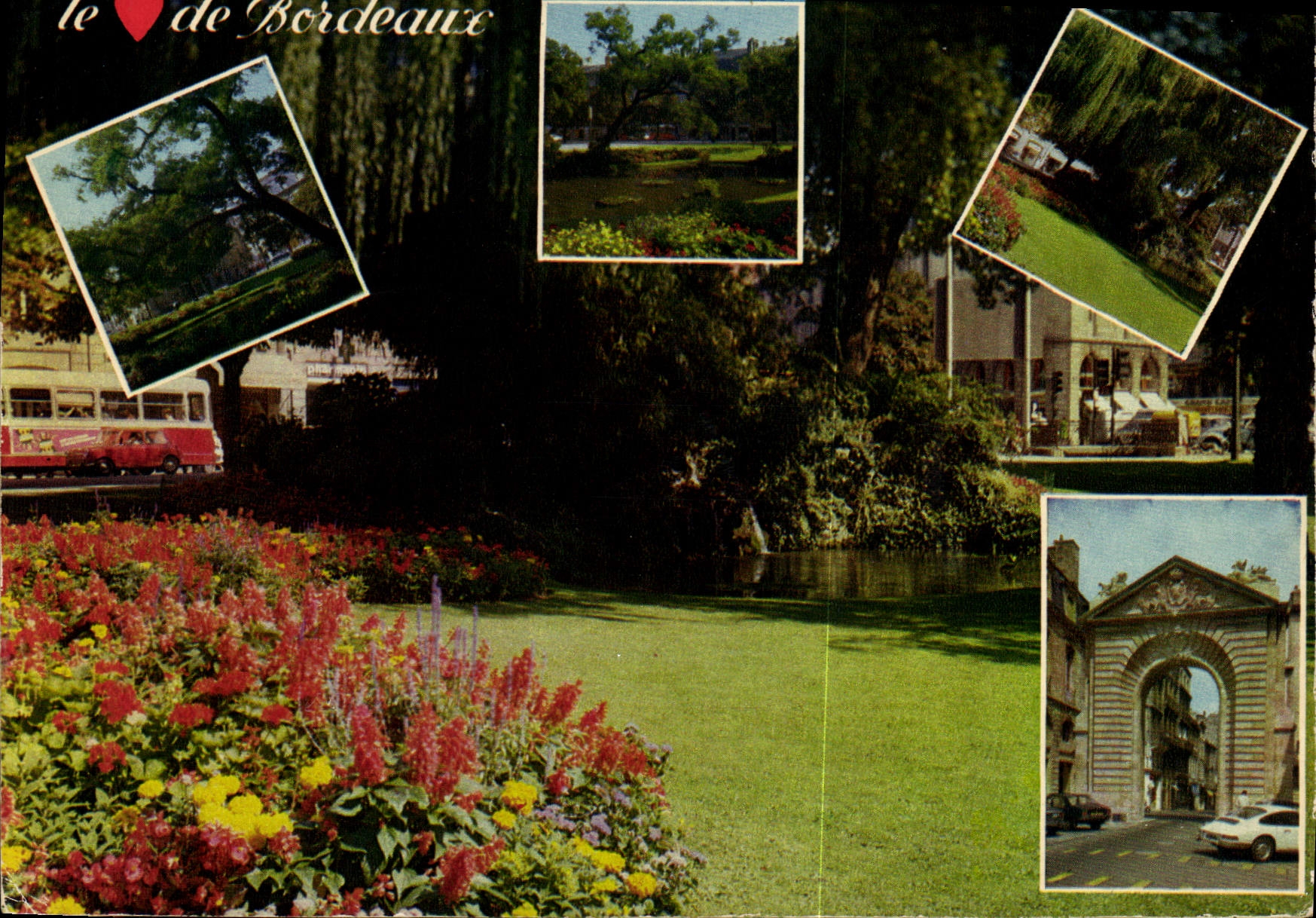 CPM Bordeaux Gironde La Place Gambetta et la Porte Dijeaux 