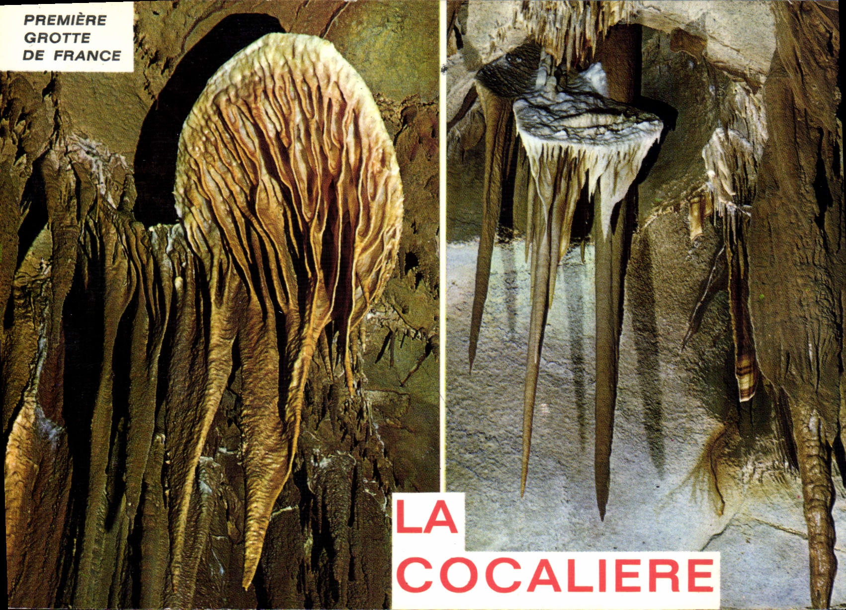CPM Languedoc Cevennes sur la RN Courry Gard La Cocalierr l'ere grotte de Farnce