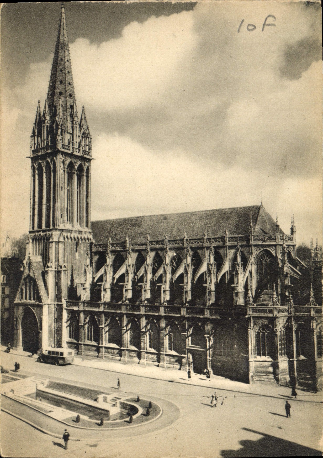 CPM Caen Calvados Eglise Saint Pierre 