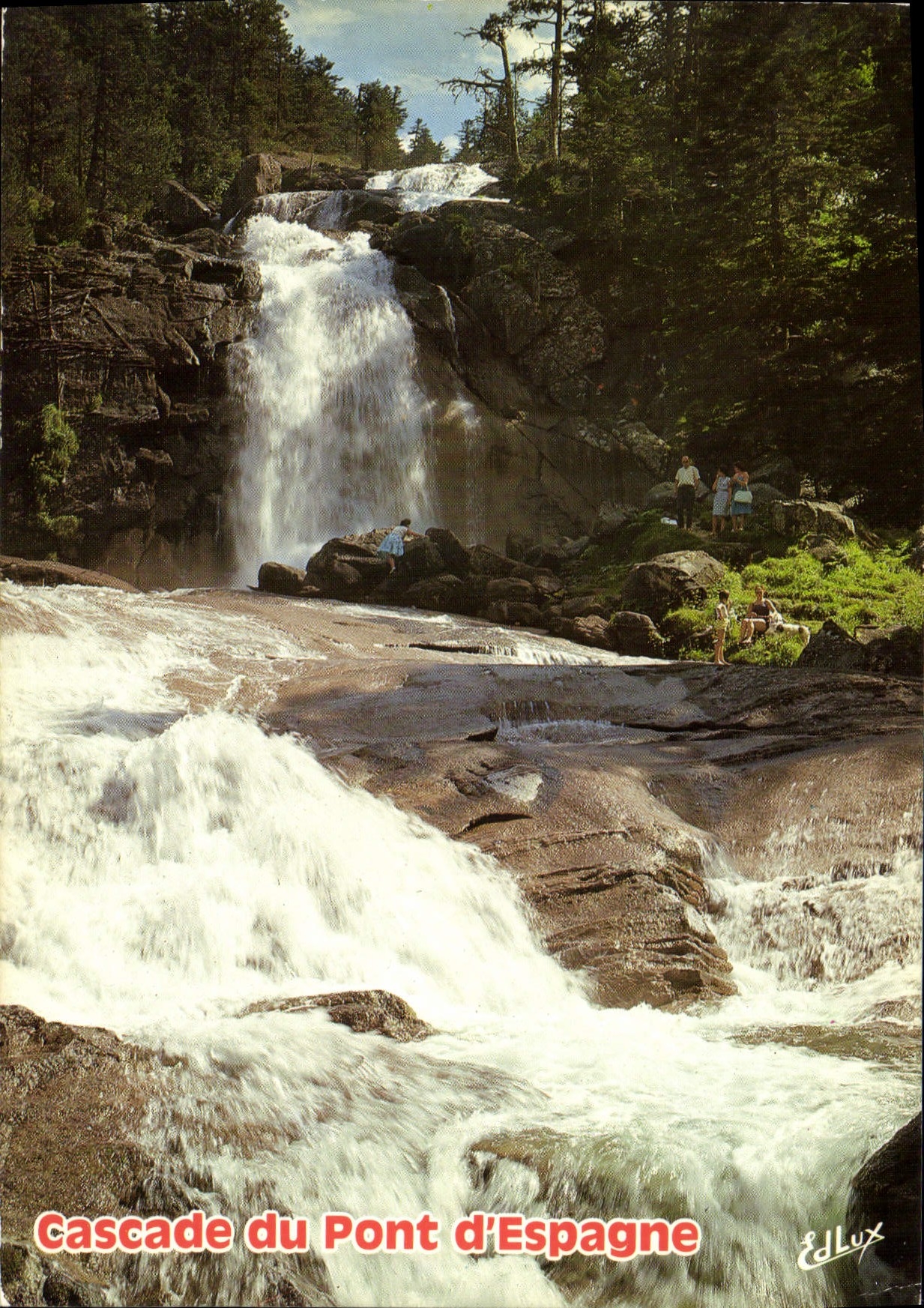 CPM Environs de Cauterets La Cascade du Pont d'Espagne