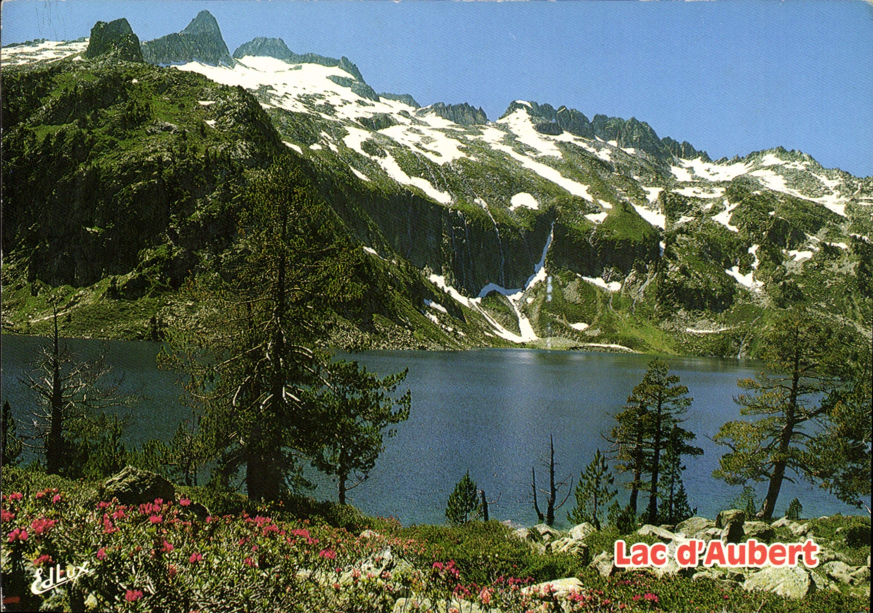 CPM Hautes Pyrenees Valle de Aure Le Lac d'Aubert et le Neouvielle 