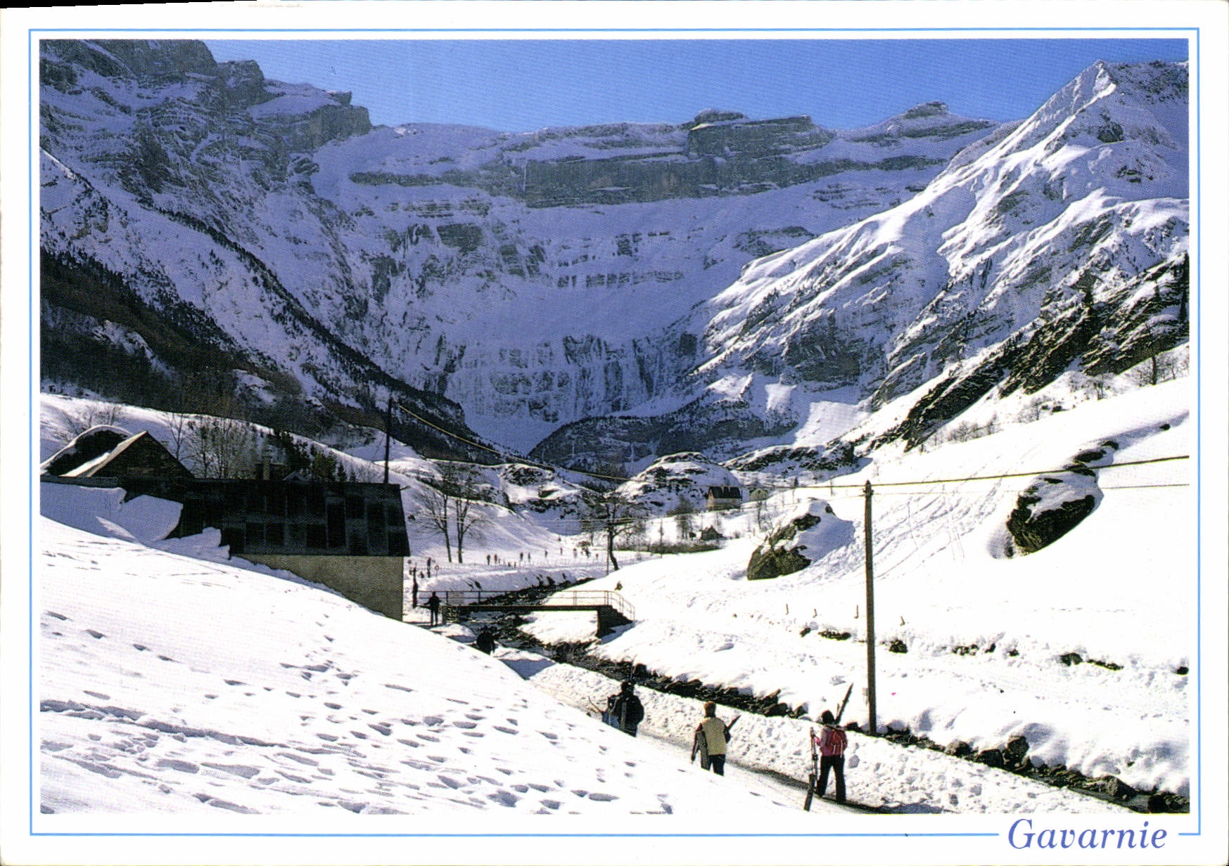 CPM Hautes Pyrenees Gavarnie Le Cirque l'hiver 