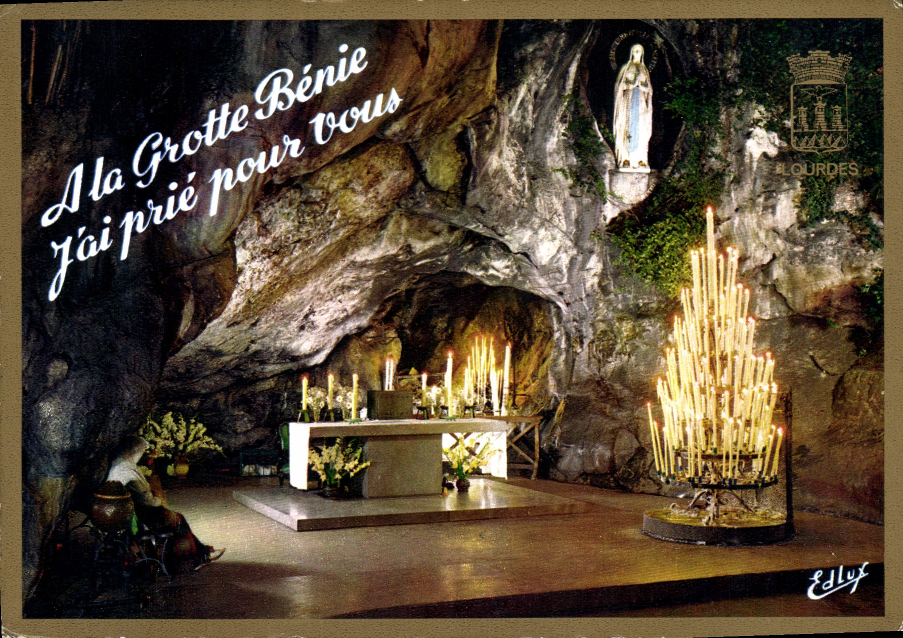 CPM Lourdes La Grotte Miraculeuse 