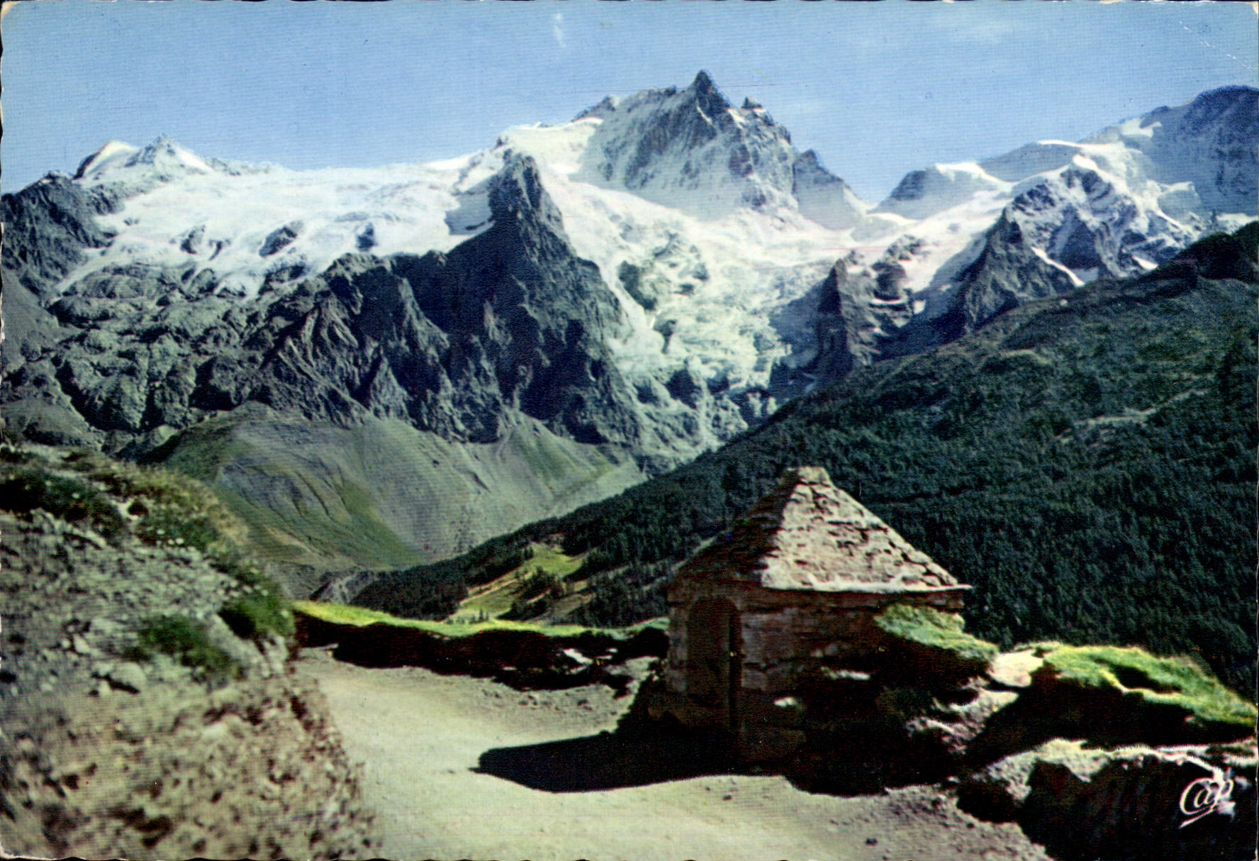 CPM En Oisans L'Oratoire da Chazelet et la Meije 