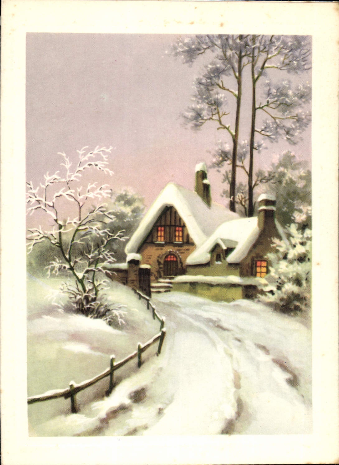 CPM Maison dans la neige