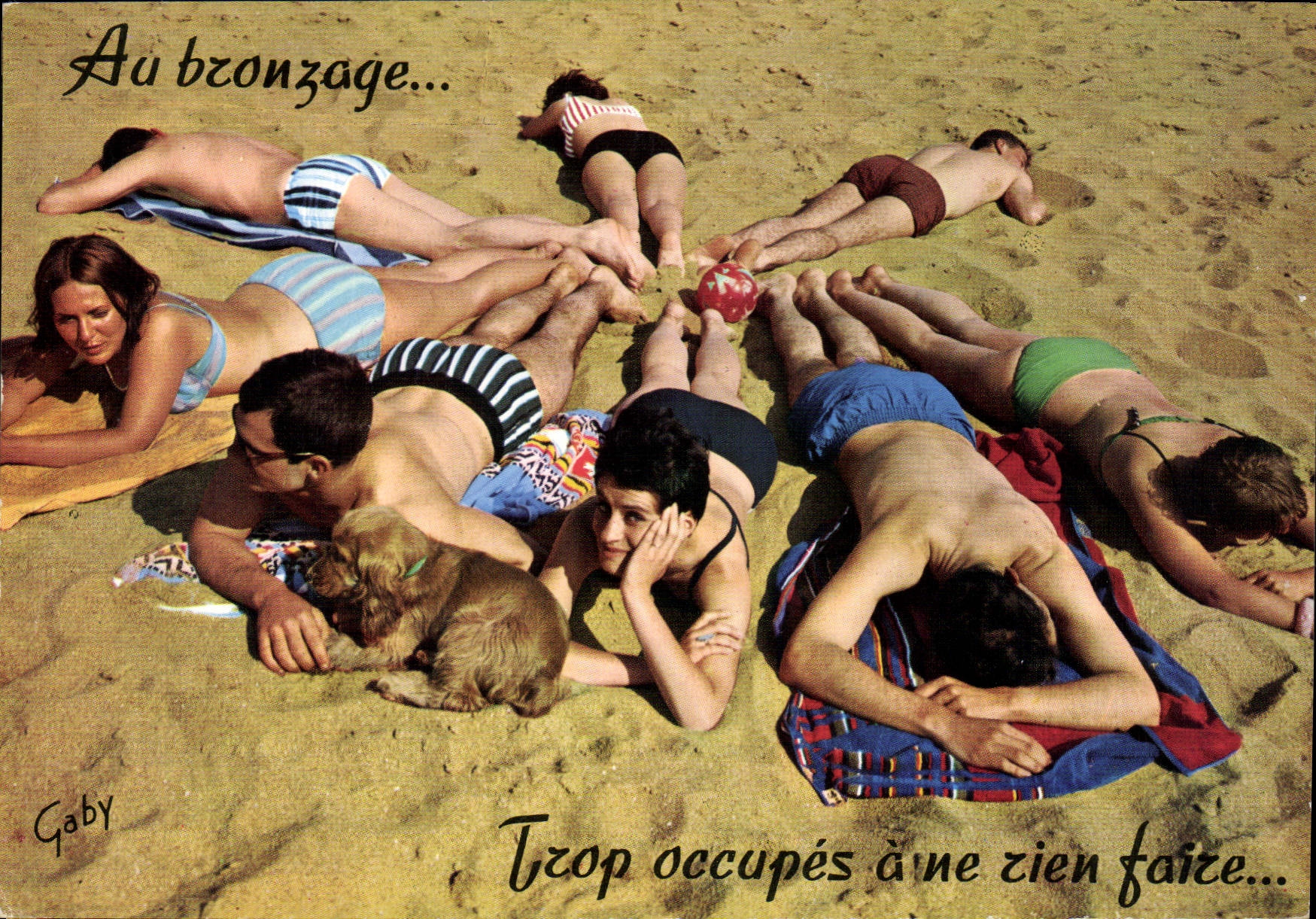 CPM Au bronzage Top occupes aine zien faire