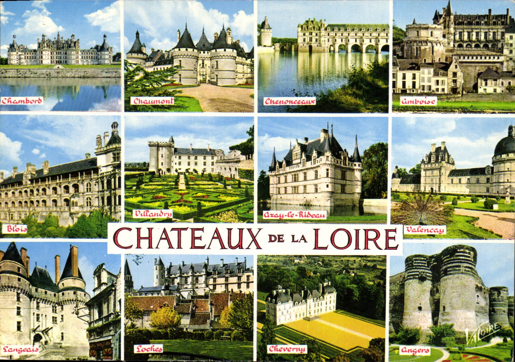CPM Les Merveilles du val de Loire Ses chateaux 