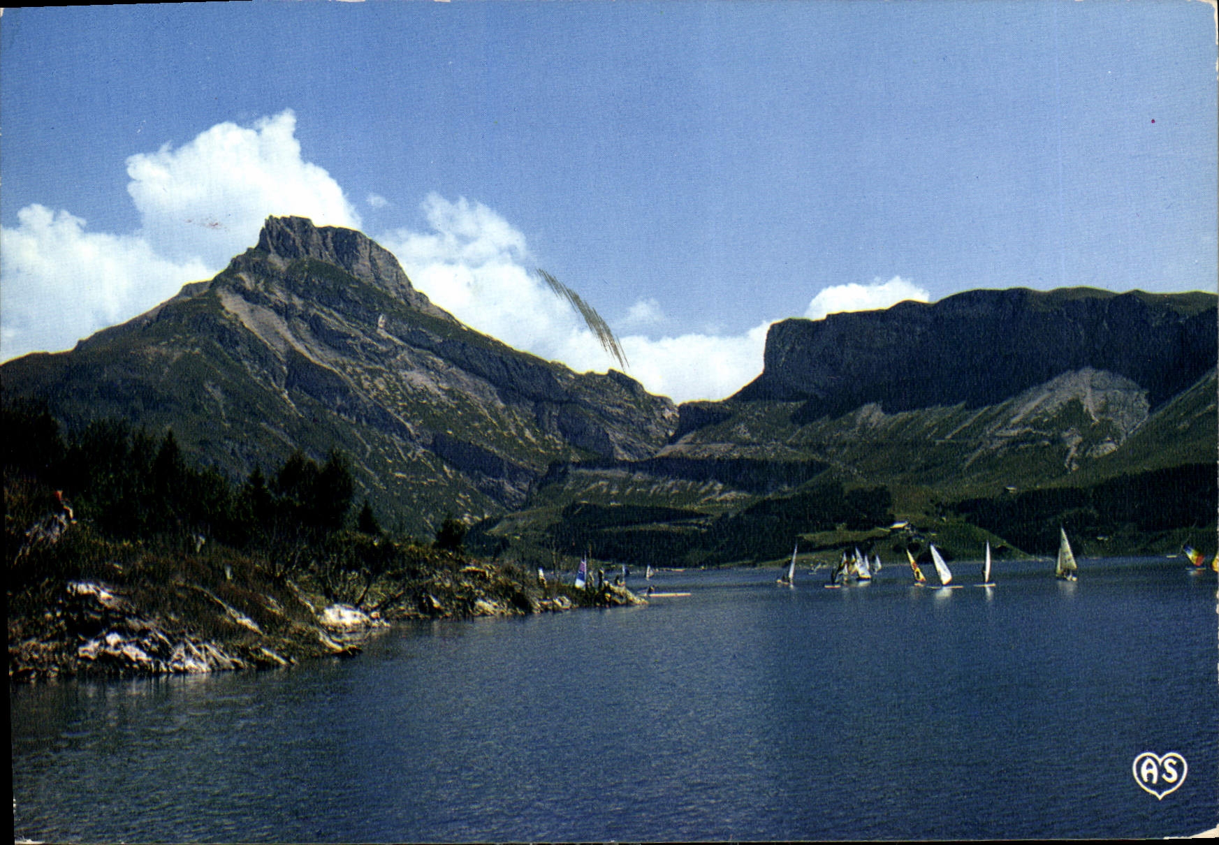 CPM Dans le Beaufortin lac de Roselen Regates