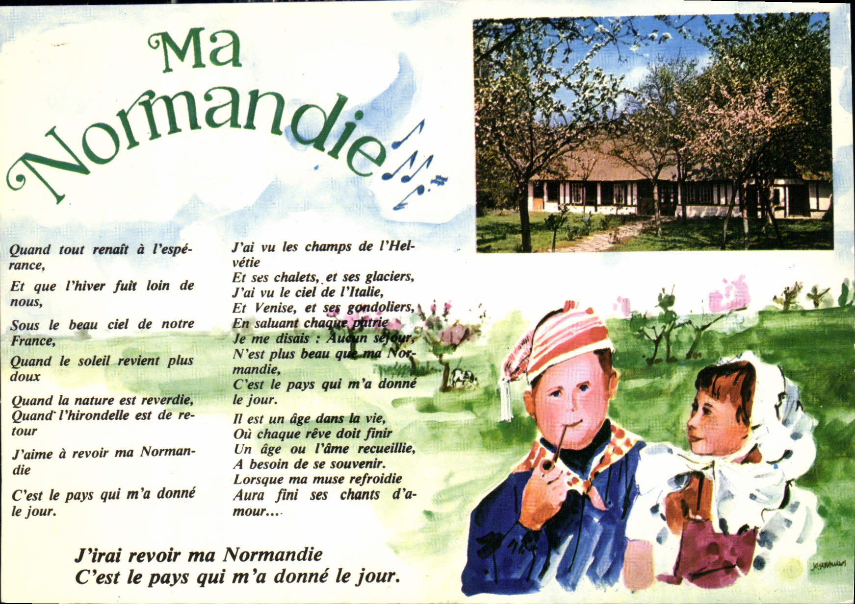 CPM Chanson Normandie 