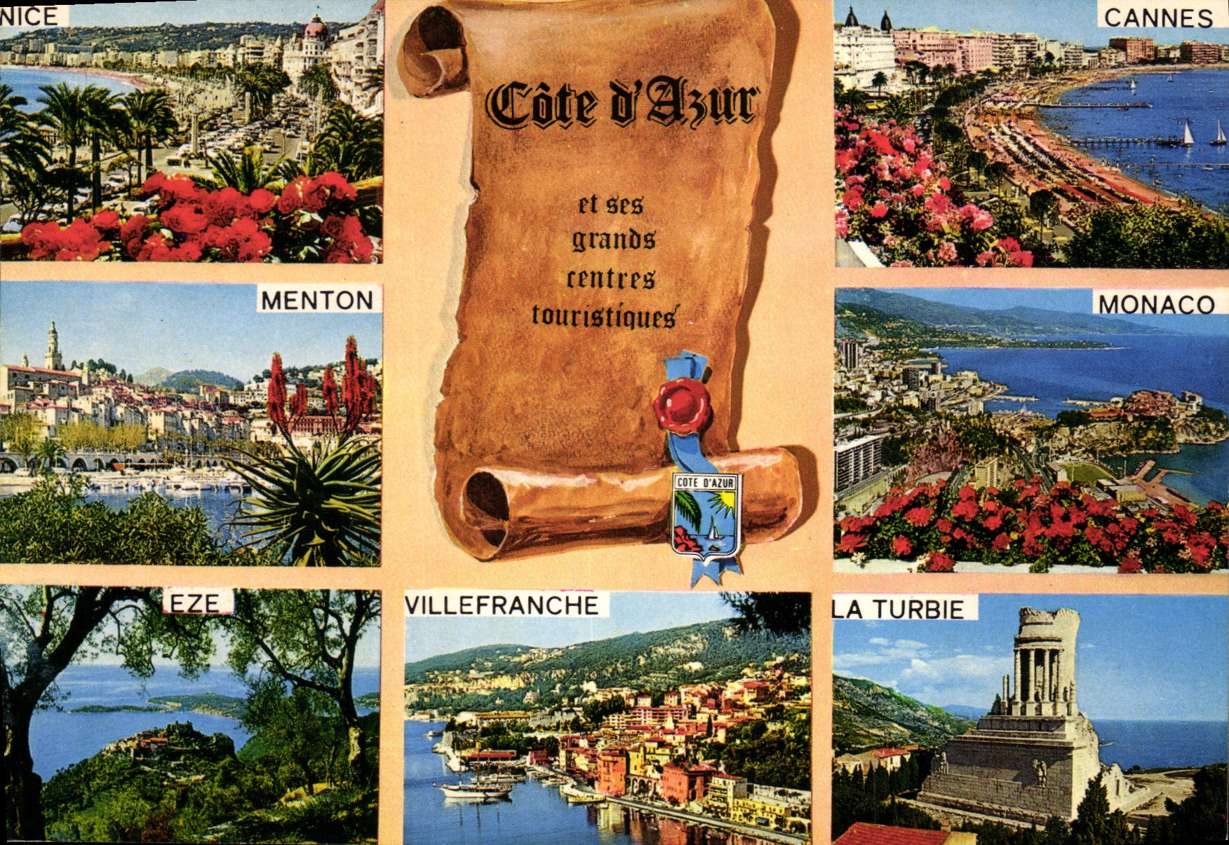 CPM Cote d'Azur French Riviera Les grands centres touristiques