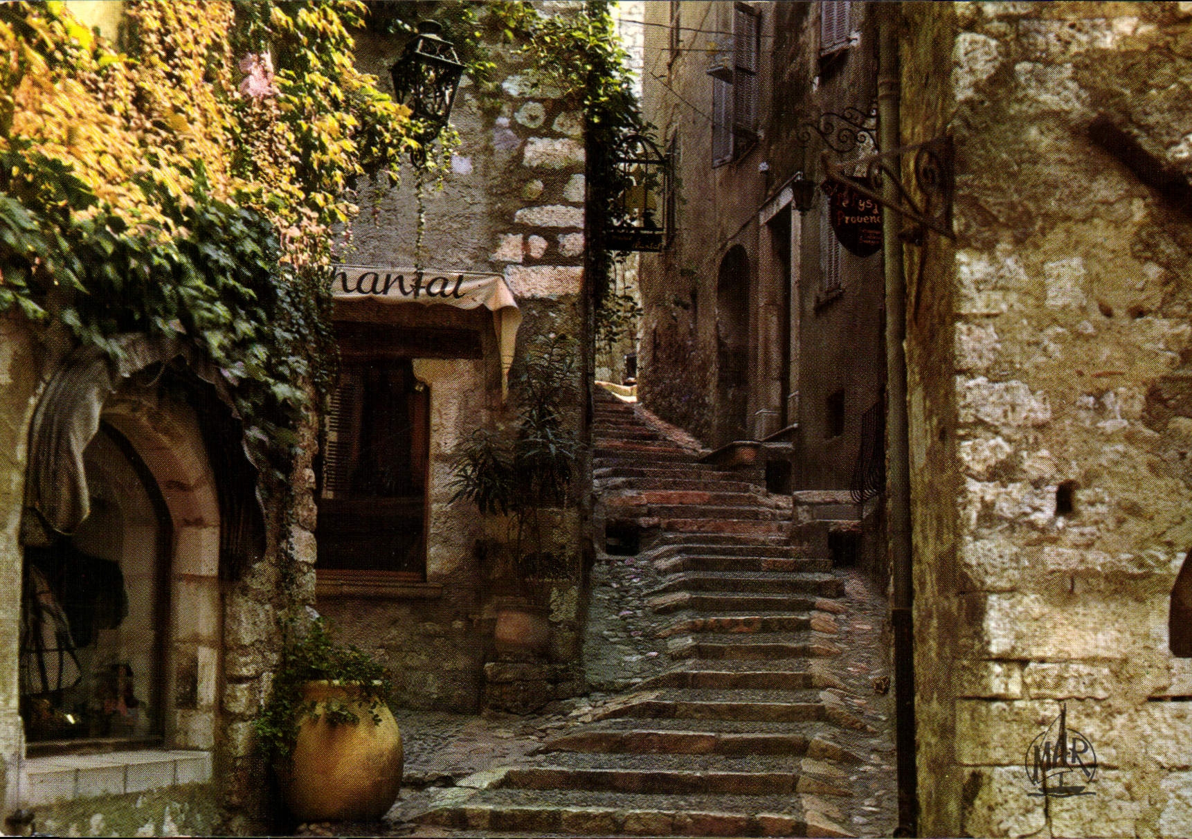CPM La Cote d'Azur St Paul de Vence Montee de l'Eglise