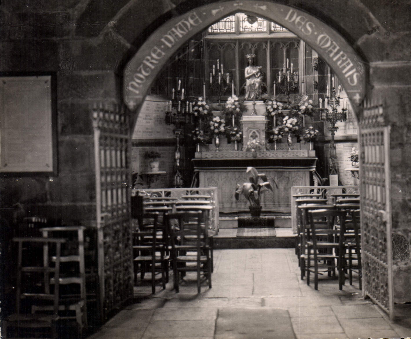 CPM Fougeres Eglise St Sulpice Sanctuarie de Notre Dame des Morais 