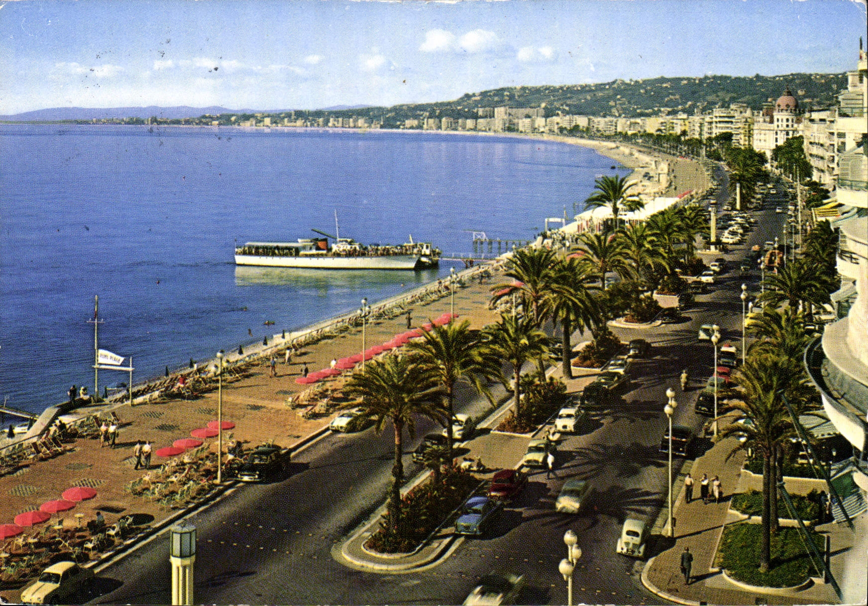 CPM Nice La Promenade des Anglais vue prise de l'Hotel Ruhl 