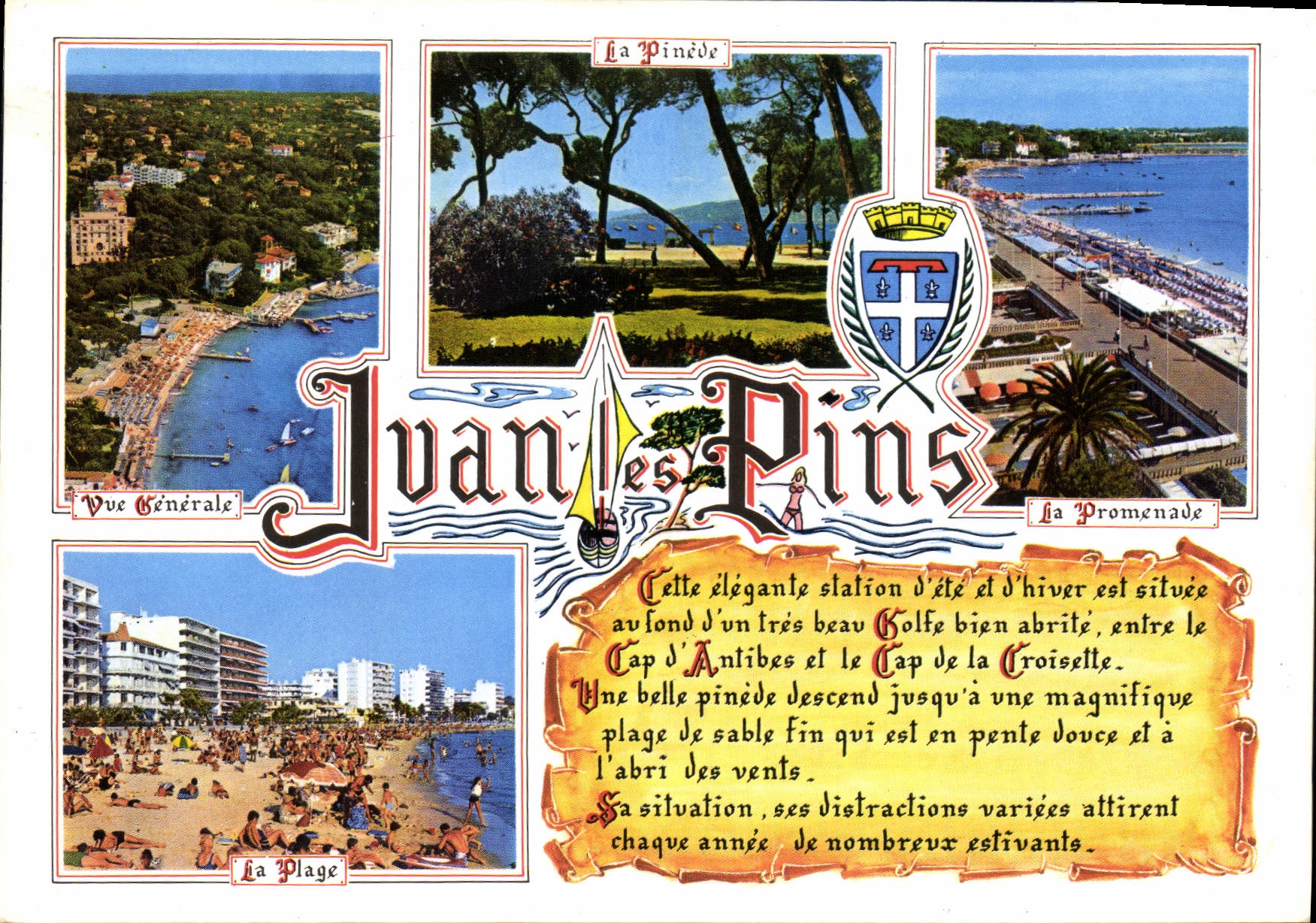 CPM Cote d'Azur Souvenir de Juan les Pins 