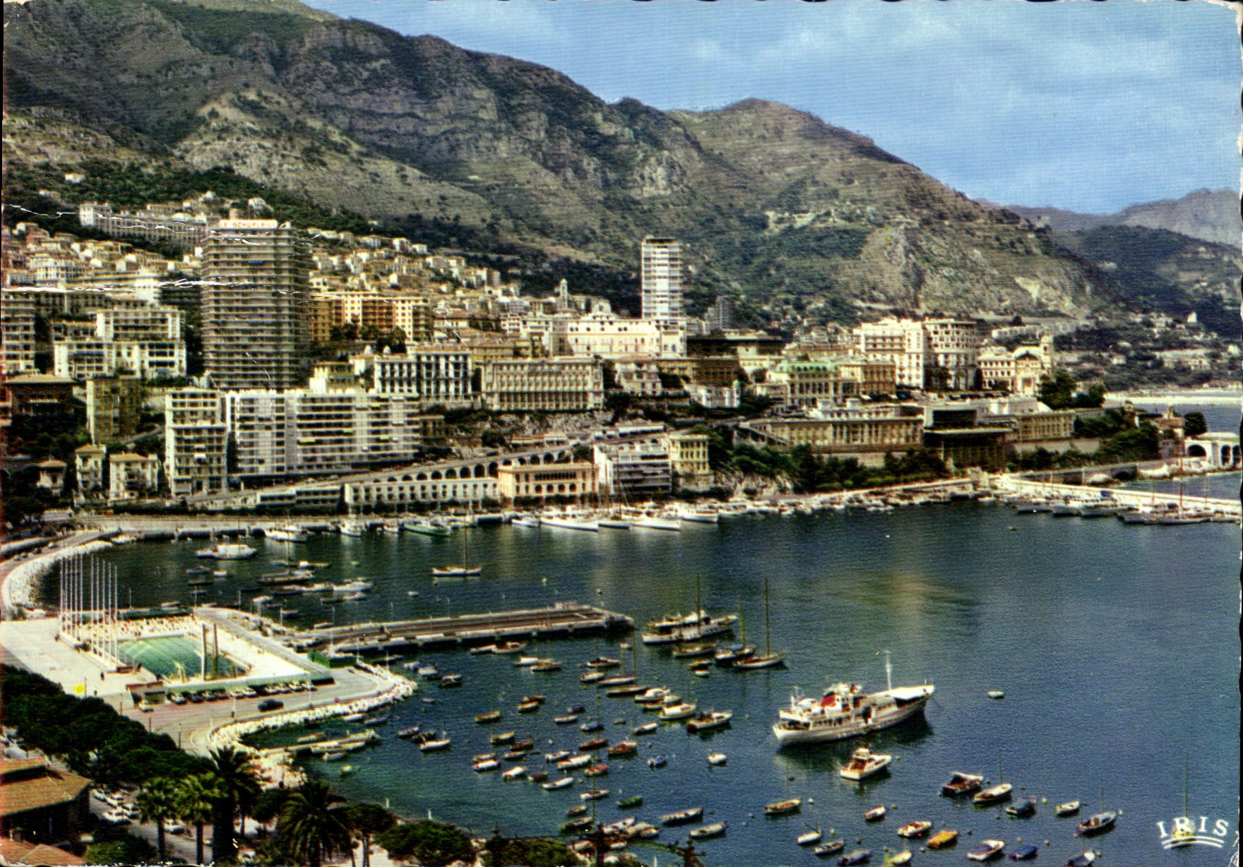 CPM Reflets de la Cote d'Azur Monaco Vue sur le Port et Monte Carlo 