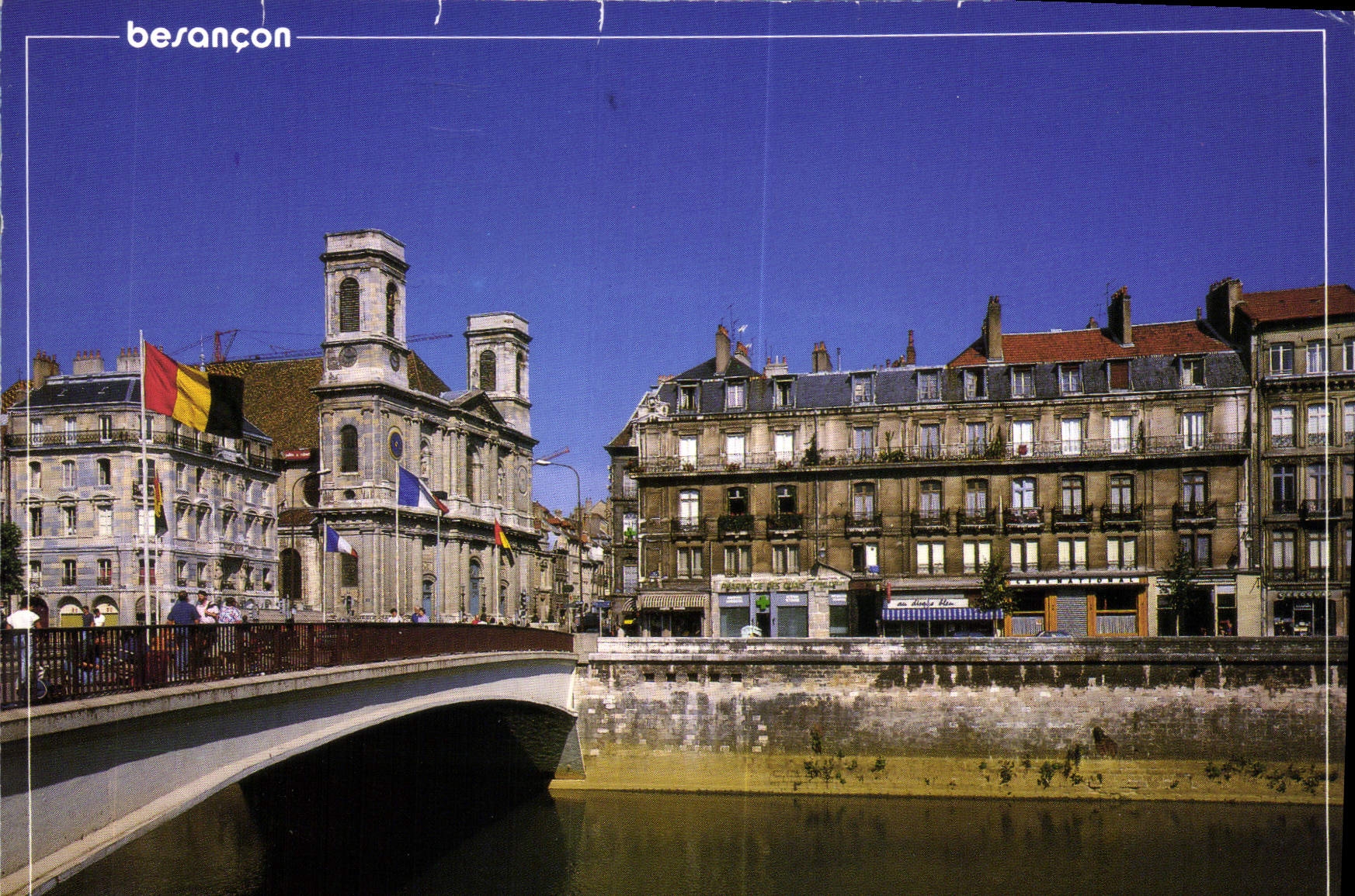 CPM Besancon Doubs Le Pont Battant sur le Doubs