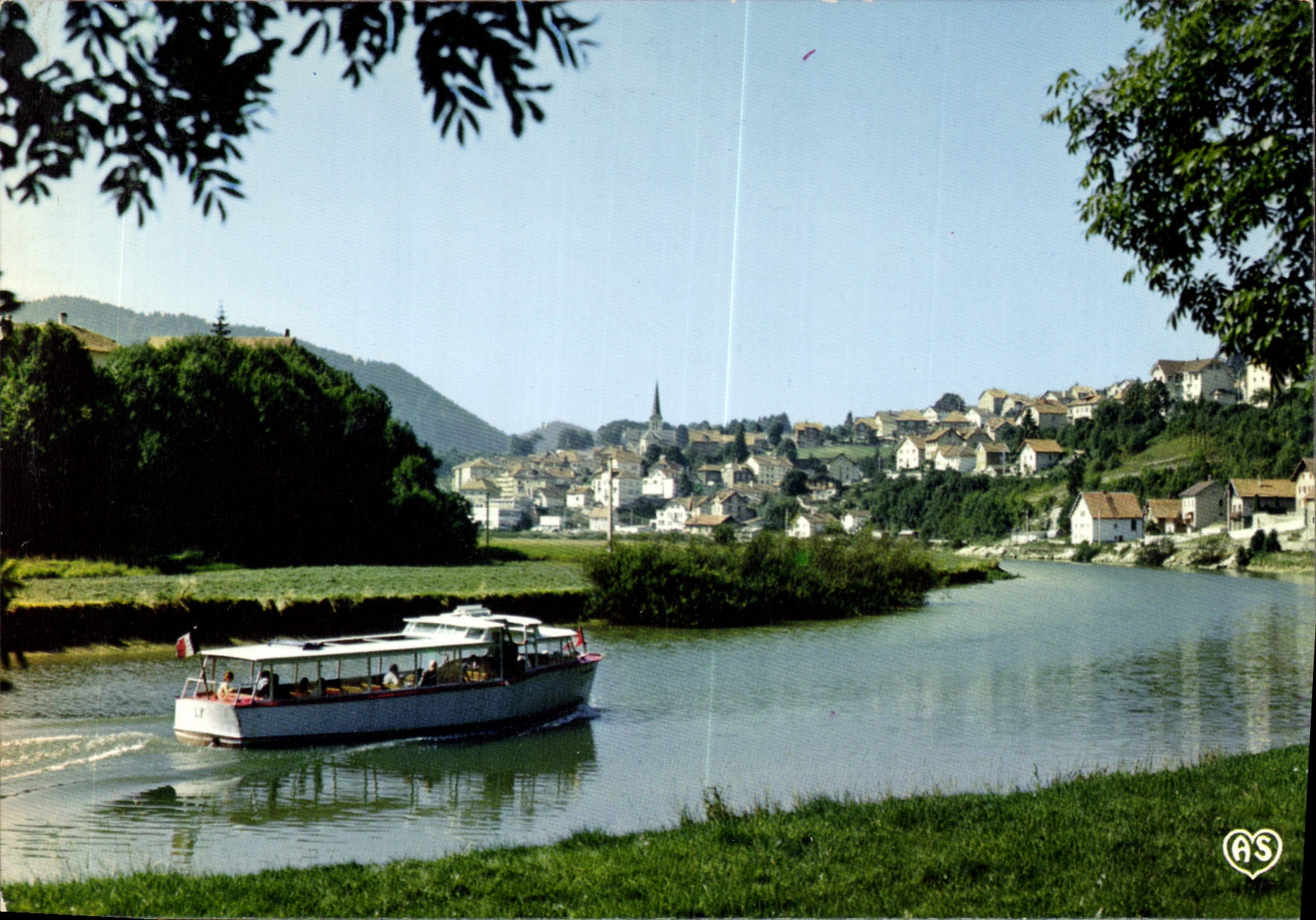 CPM La Franche Comte Pittoresque Le Saut du Doubs Frontiere Franco Suisse Viller le Lac 