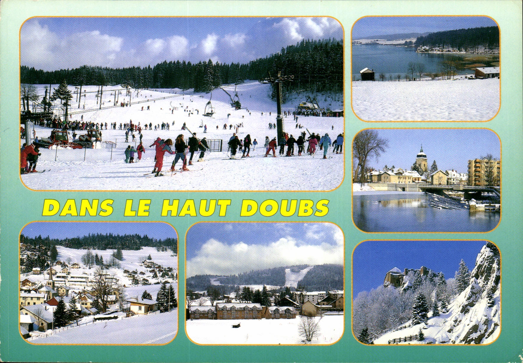 CPM Dans le Haut Doubs Les pistes de Metabief le lac St Pont 