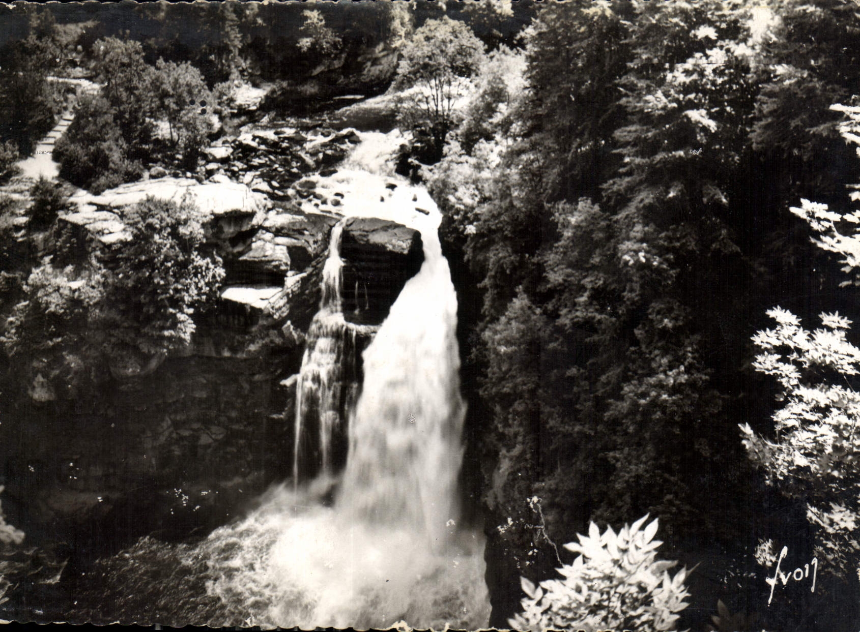CPM Lac ou Villers Doubs Le Saut du Doubs 