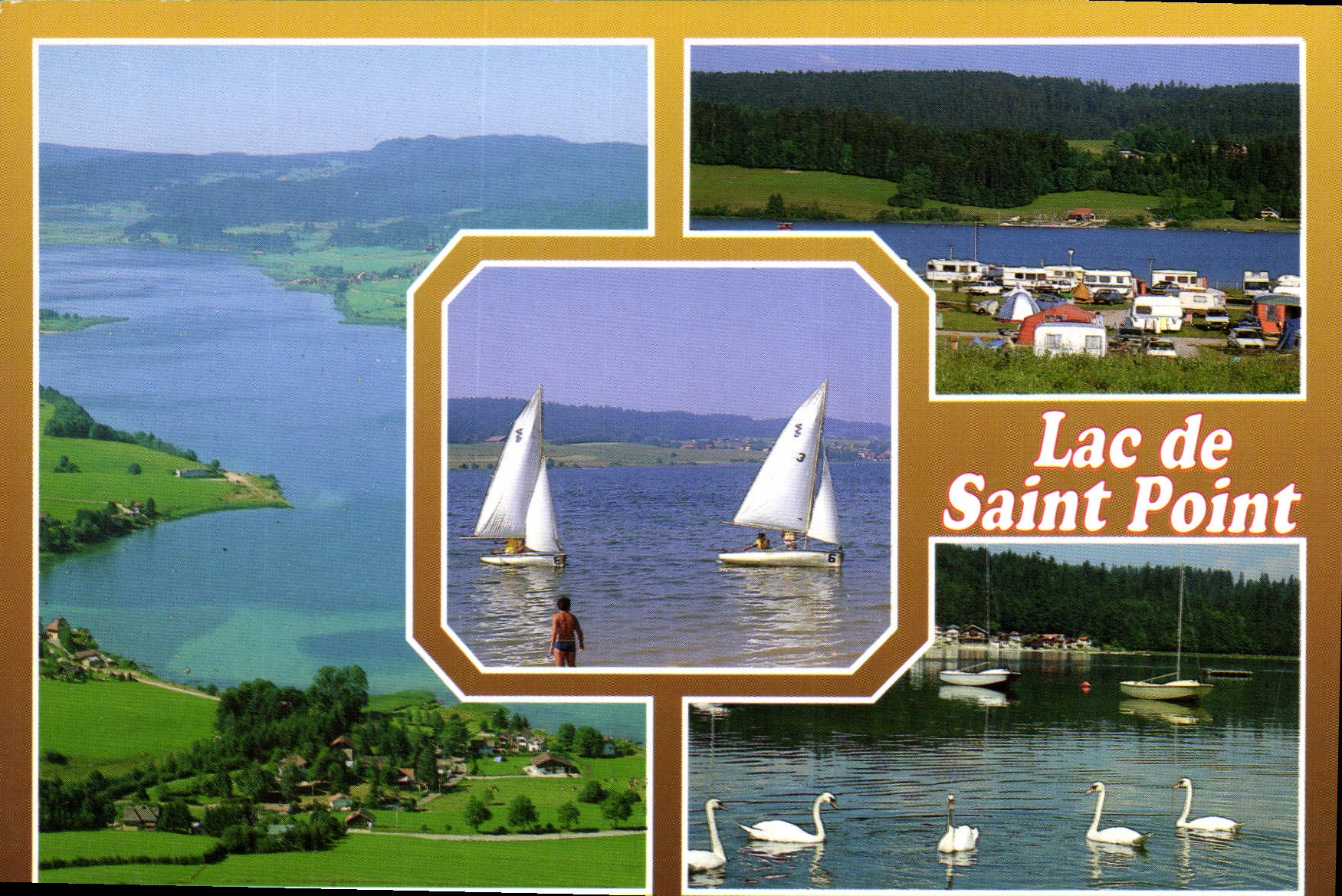 CPM Lac de Saint Point Doubs le sixieme de France par sa superficie 