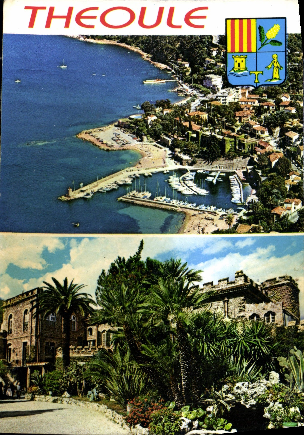 CPM Corniche Souvenir de Theoule Vue panoramique Le Chateau 