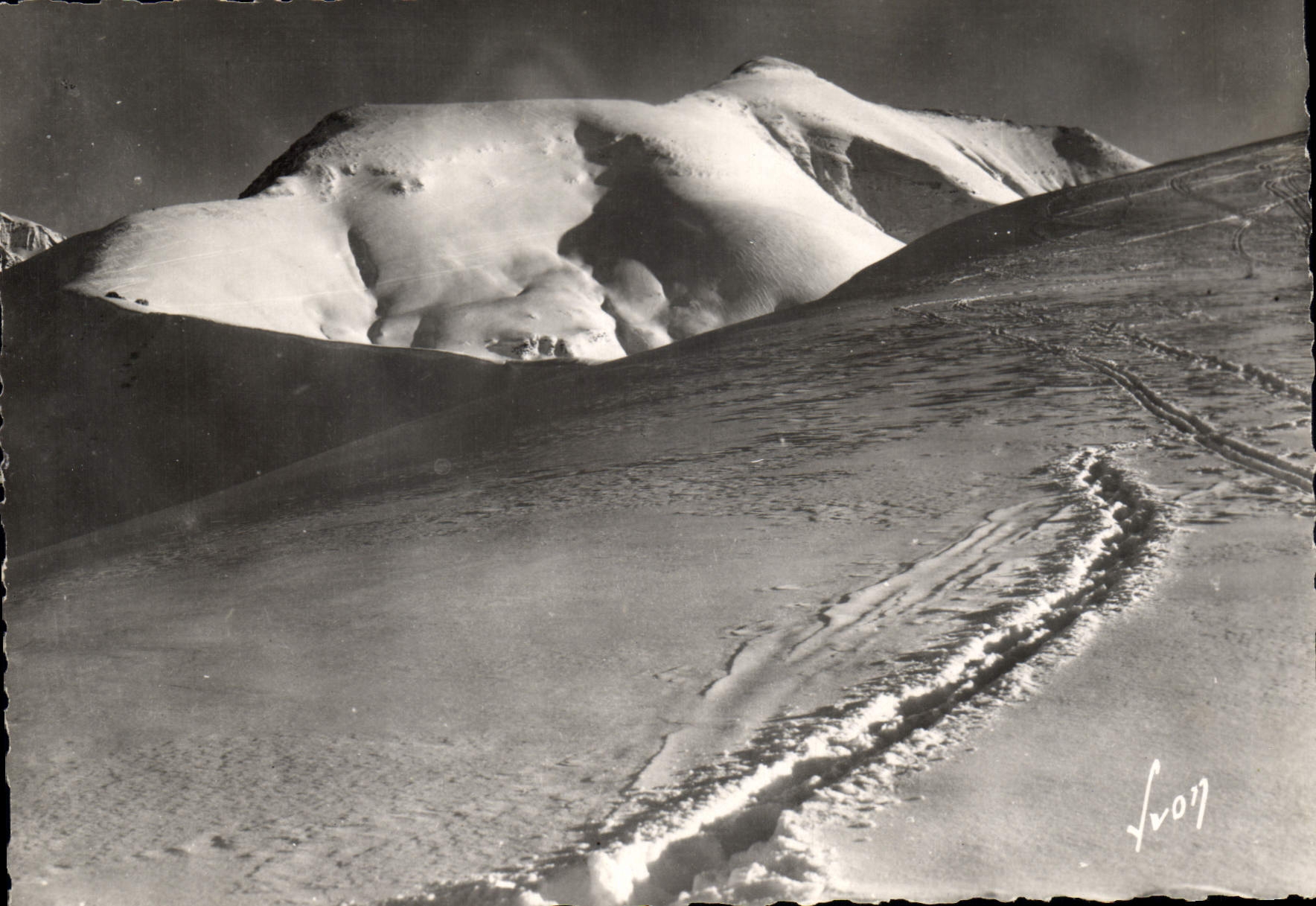 CPM St Nicolas de Veroce Hte Savoie Champs de neige et le mont Joly