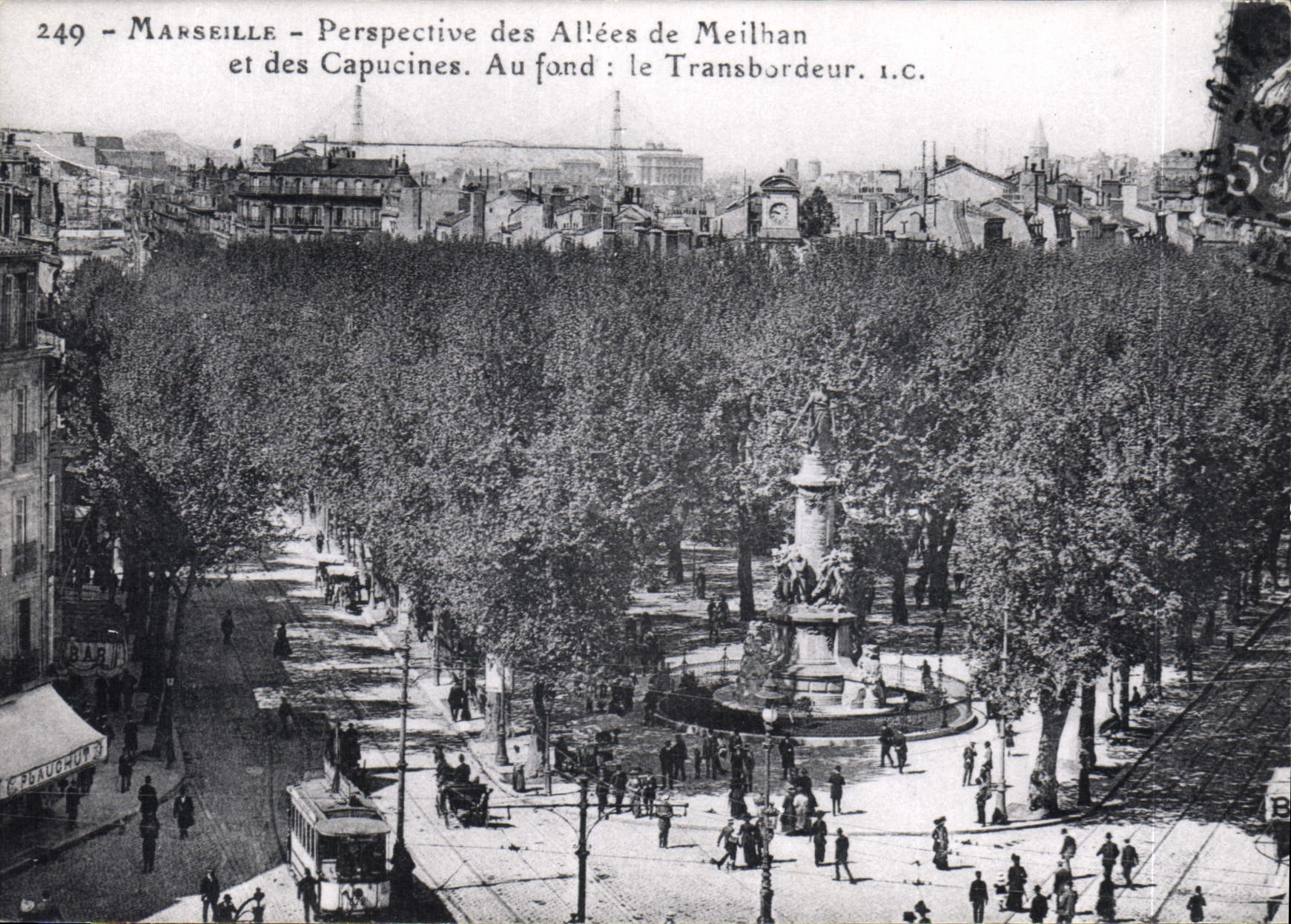 CPM Marseille Perspective des Allees de Meilhan et des Capucines 