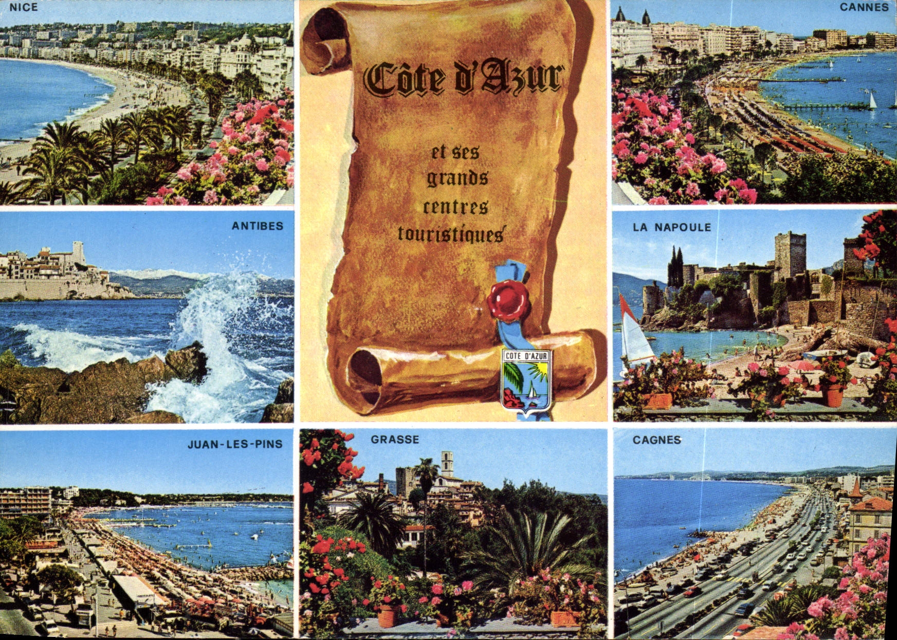 CPM Cote d'Azur French Riviera Souvenir de la Cote d'Azur