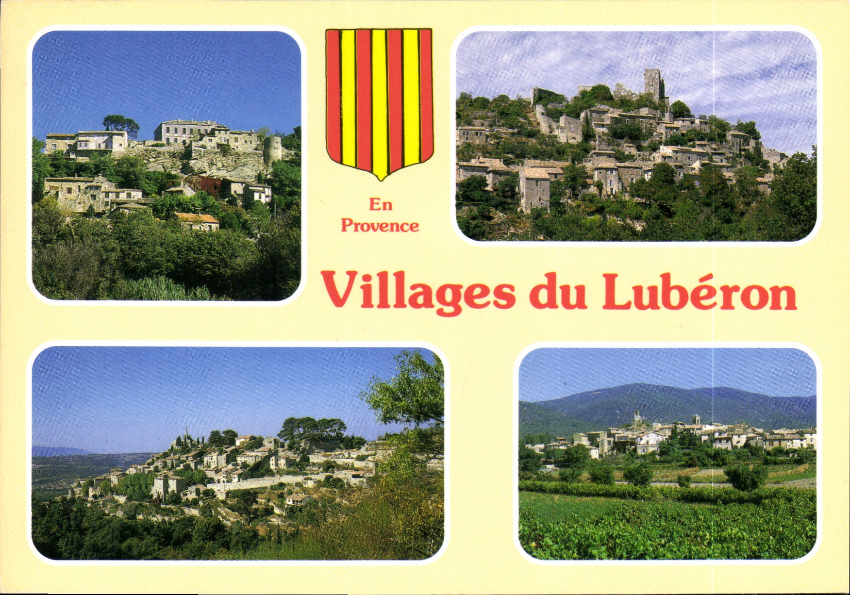 CPM Grands Sites de Provence Les villages du Luberon Ansous Saignon Lourmarin Bonnieux 