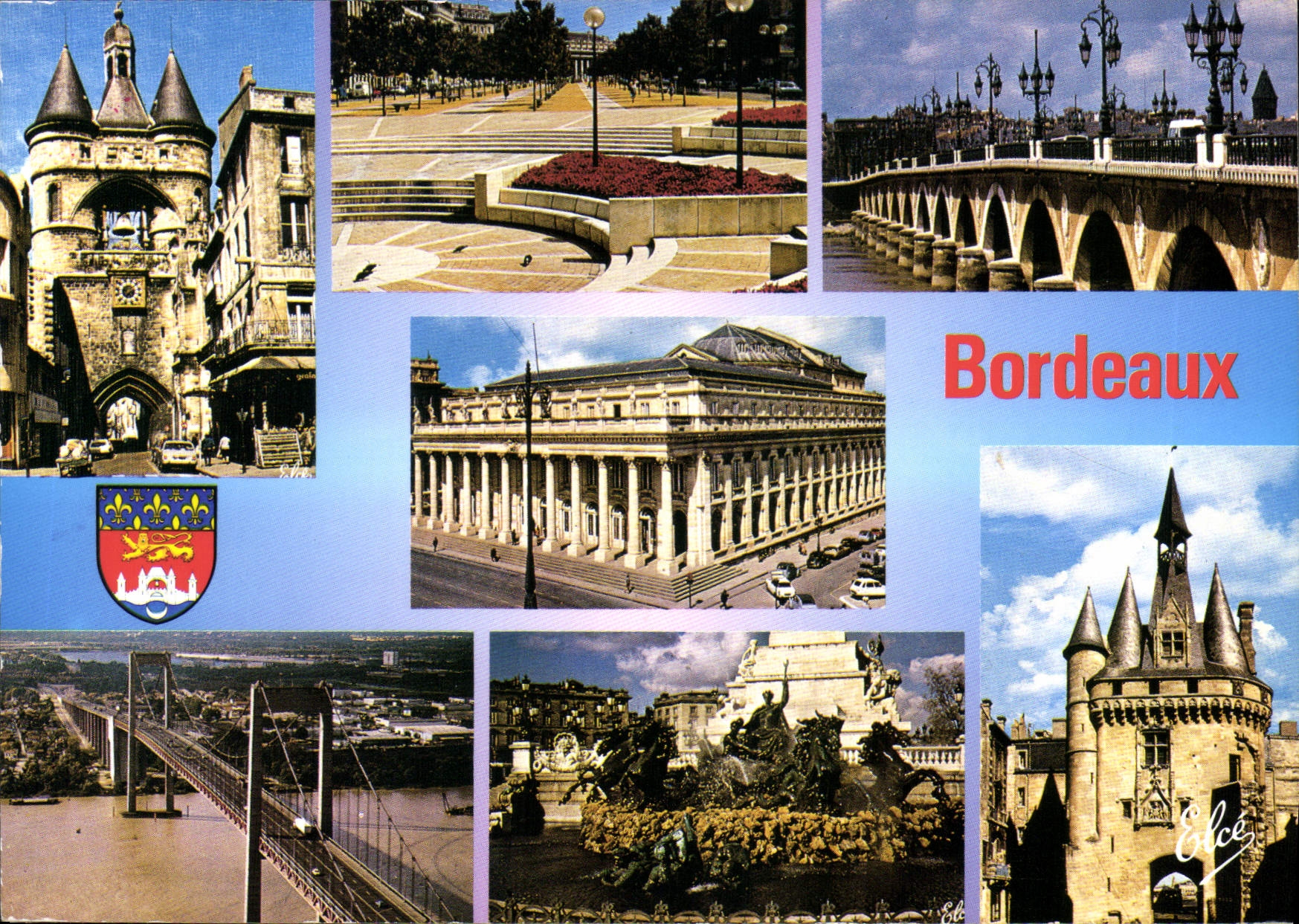 CPM Bordeaux La Grosse Cloche Les Allees de Tourny 