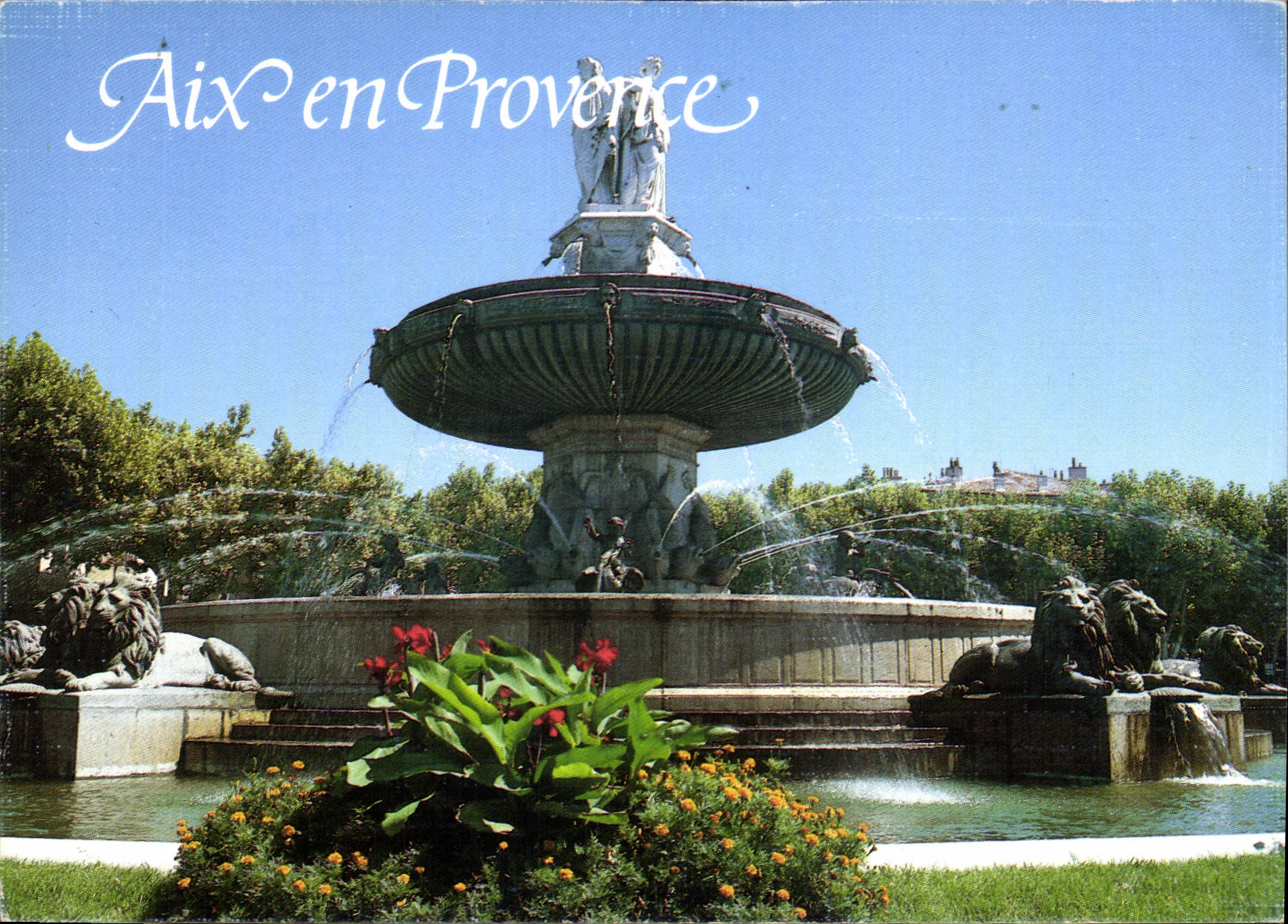 CPM Lumiere et Beaute de la Provence Aix en Provence La Grande Fontaine 