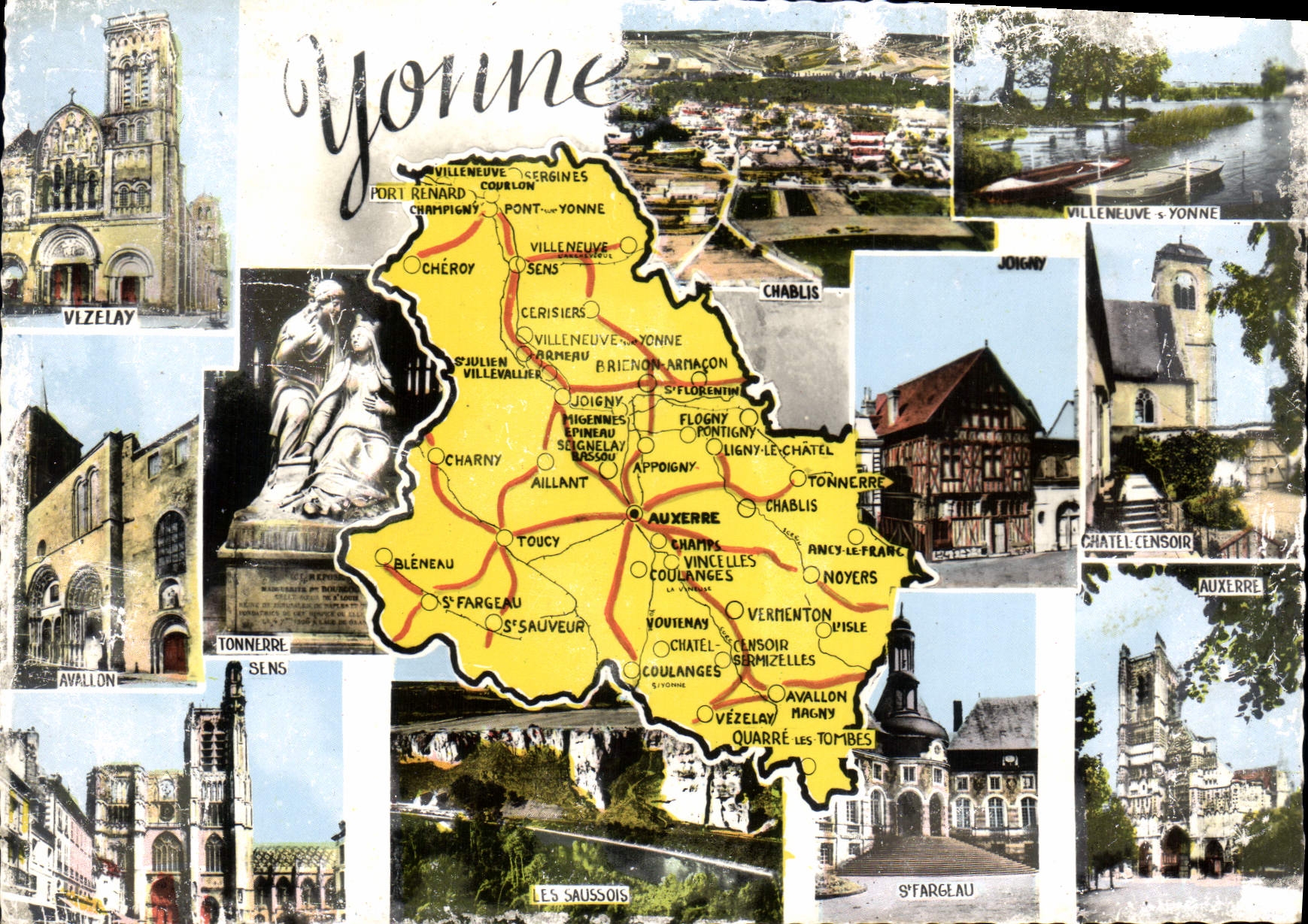 CPM Yonne sous Prefectures Sens Avallon Patrie du Marechal Vauban ne a St Leger en 1633 Region renom