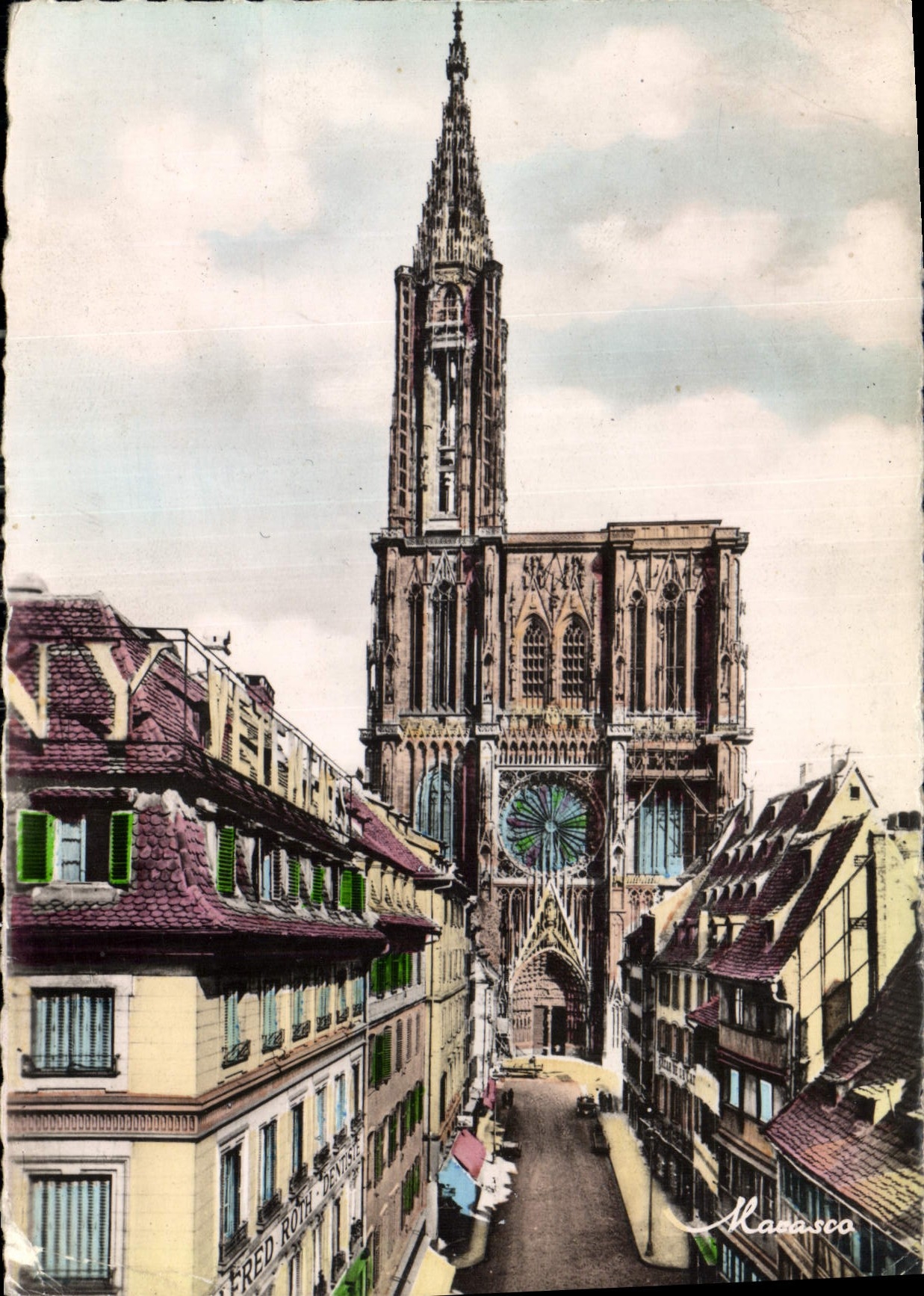 CPM Strasbourg la Cathedrale 1276 1430 et la Rue Mereiere 